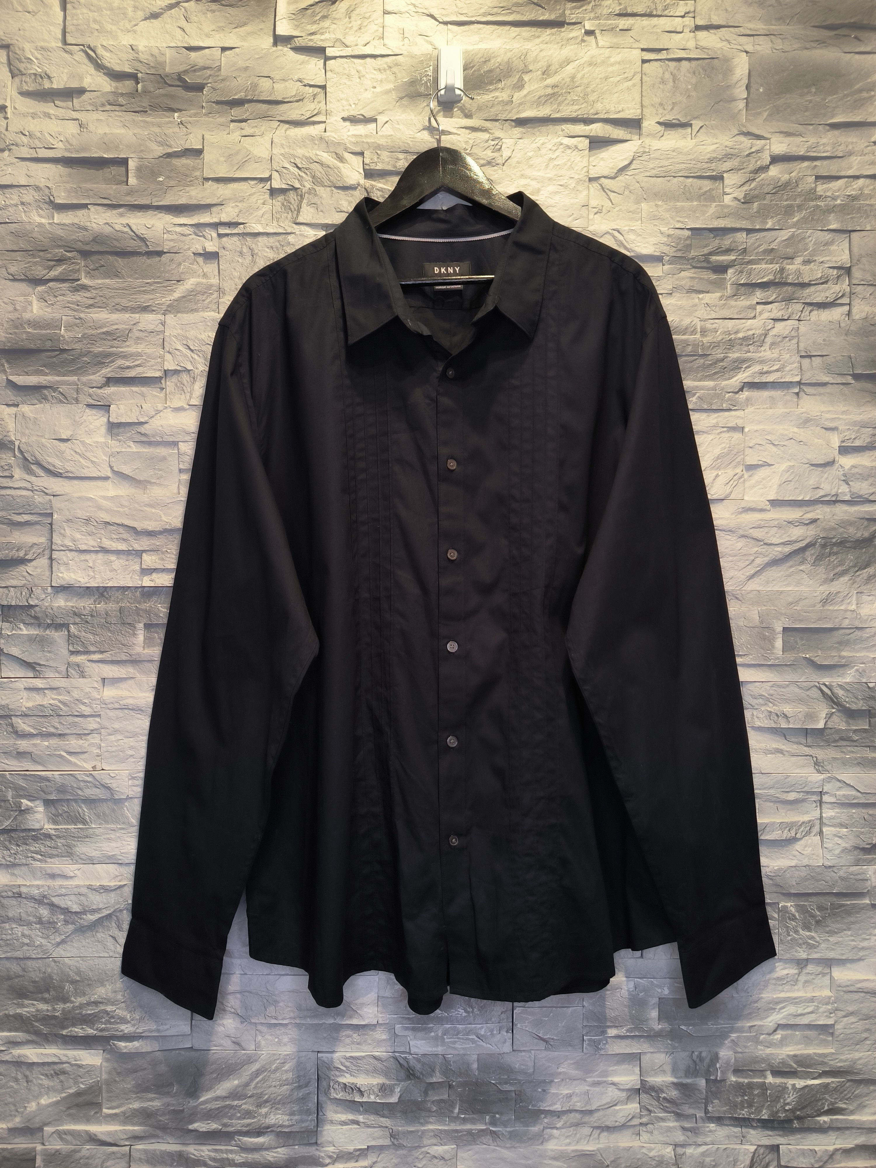DKNY DKNY Black Shirt Button-Up Long Sleeve Basic Size US XXL / EU 58 / 5 - 1 Thumbnail