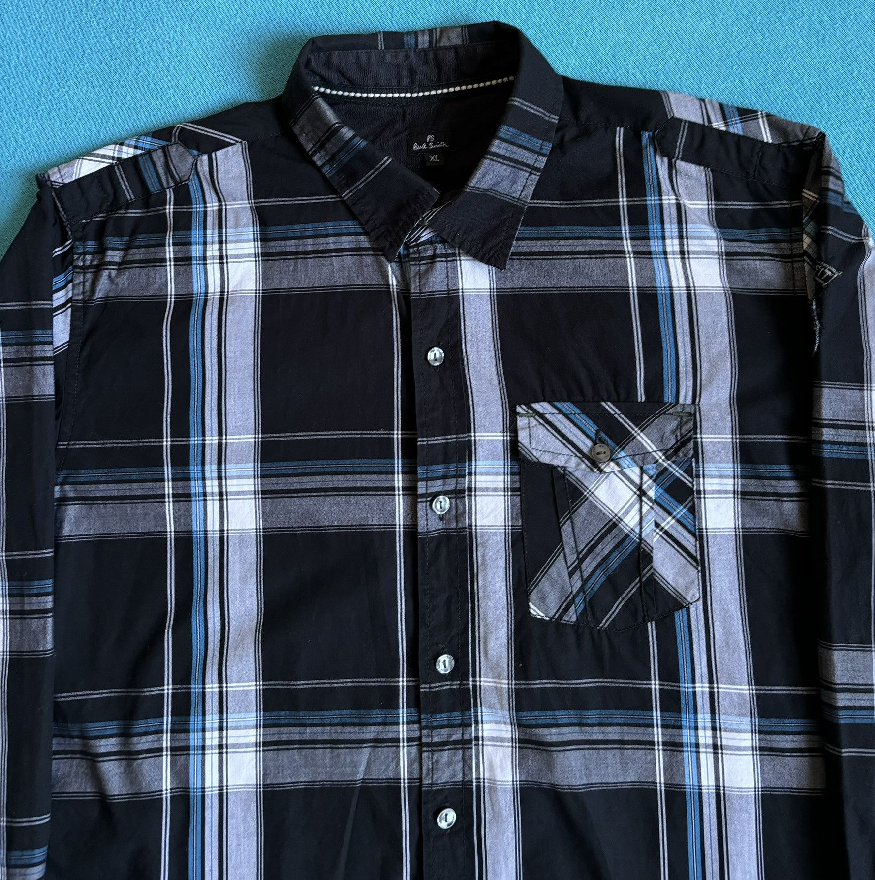 Paul Smith Paul Smith Italian Fit 69 black white check shirt size XL Size US XL / EU 56 / 4 - 6 Thumbnail