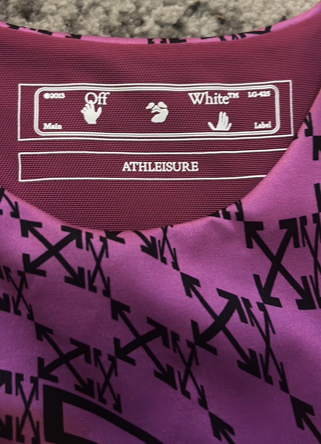 Off-White Off-White Monogram Sports Bra in Fuchsia Black size S Size S / US 4 / IT 40 - 6 Thumbnail