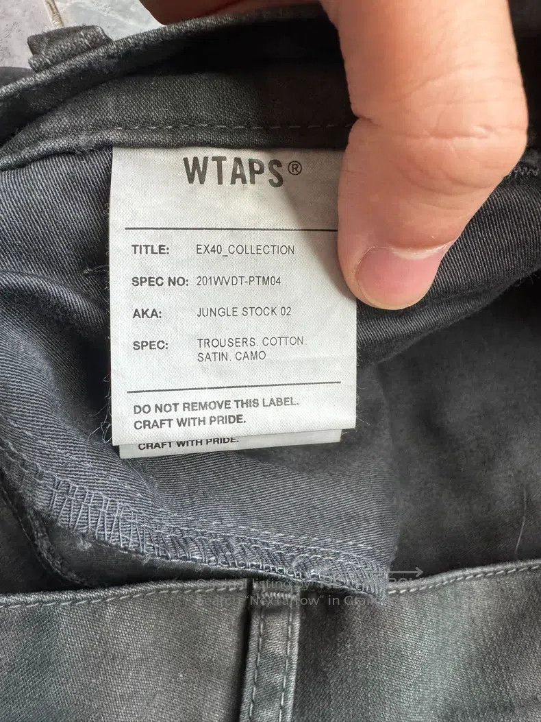 Wtaps Wtaps size 1 Dark camouflage wide-leg military pants Size US 39 - 4 Thumbnail