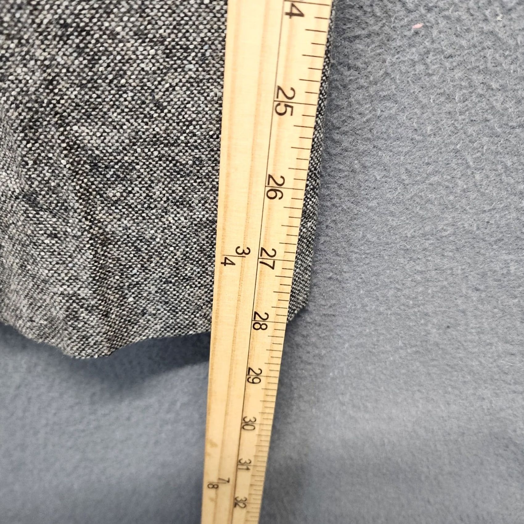 Pendleton Pendleton Pants Womens 12 Grey Wool Silk Leather Zip Lined Career USA Suit Pants Regular 28in Inseam Womens Size 34" / US 12 / IT 48 - 6 Thumbnail