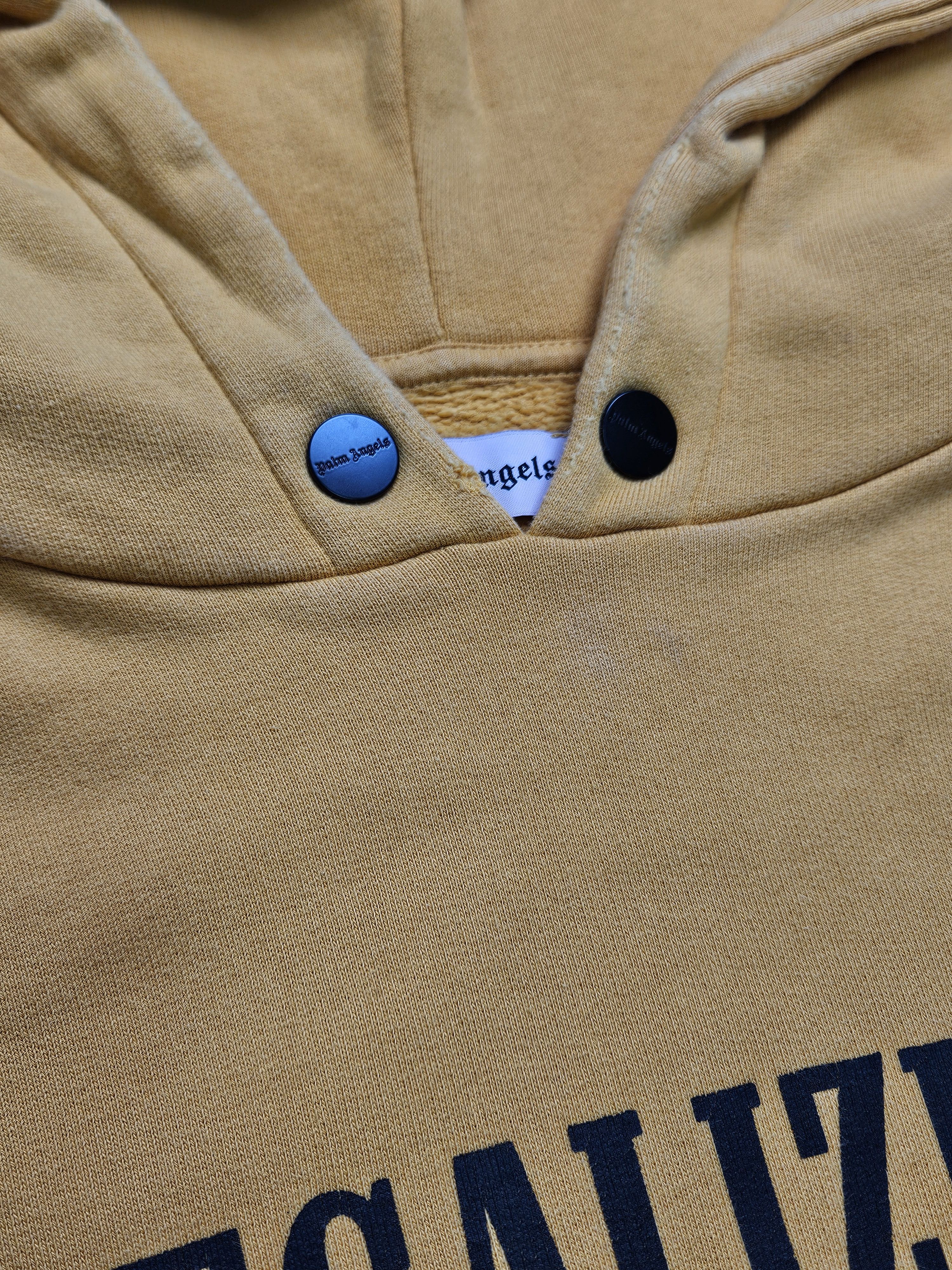 Palm Angels Palm Angels Mustard Yellow "LEGALIZE IT" Slogan Hoodie Size US M / EU 48-50 / 2 - 3 Thumbnail