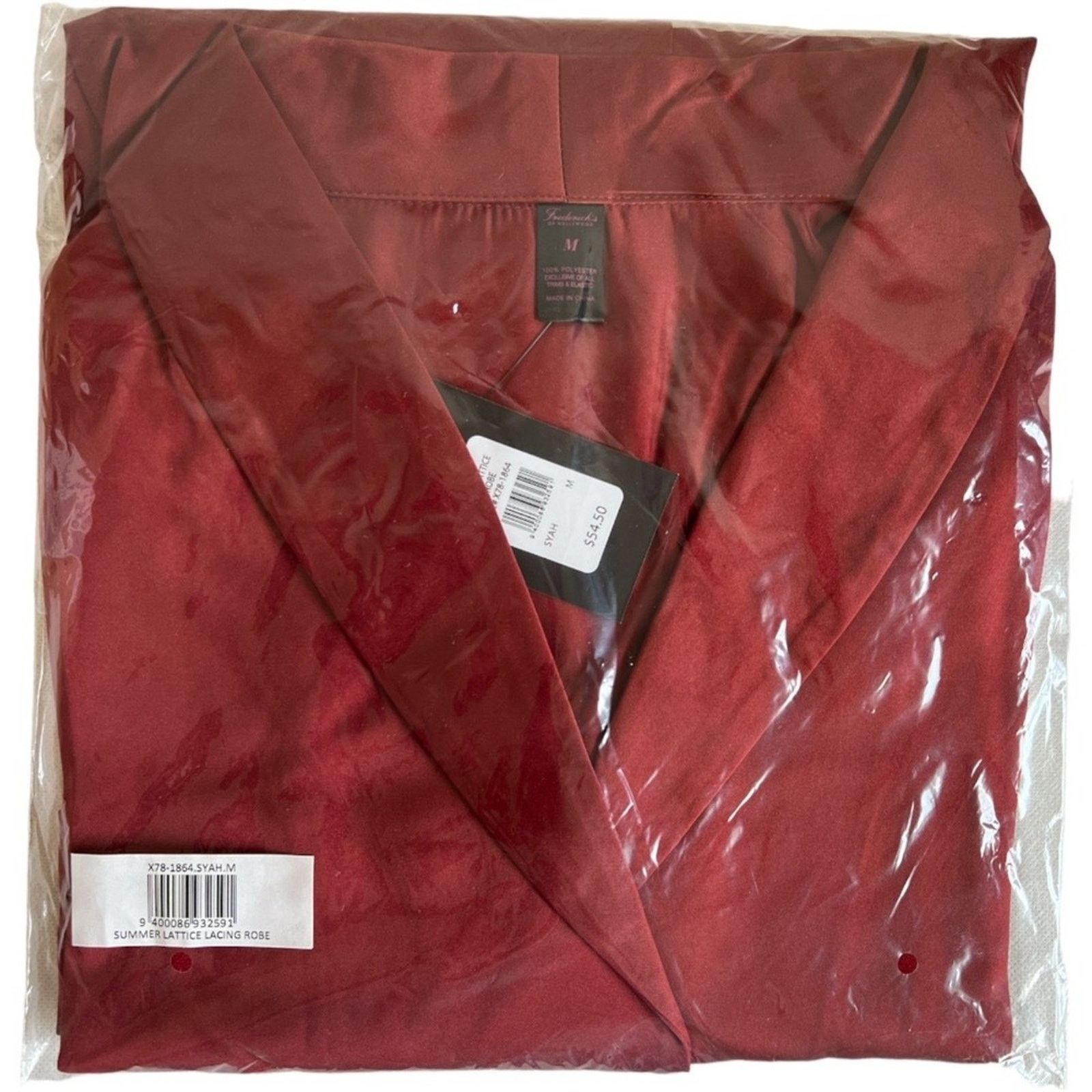 Other Frederick's of Hollywood Soft Satin Robe, M Size ONE SIZE - 7 Thumbnail