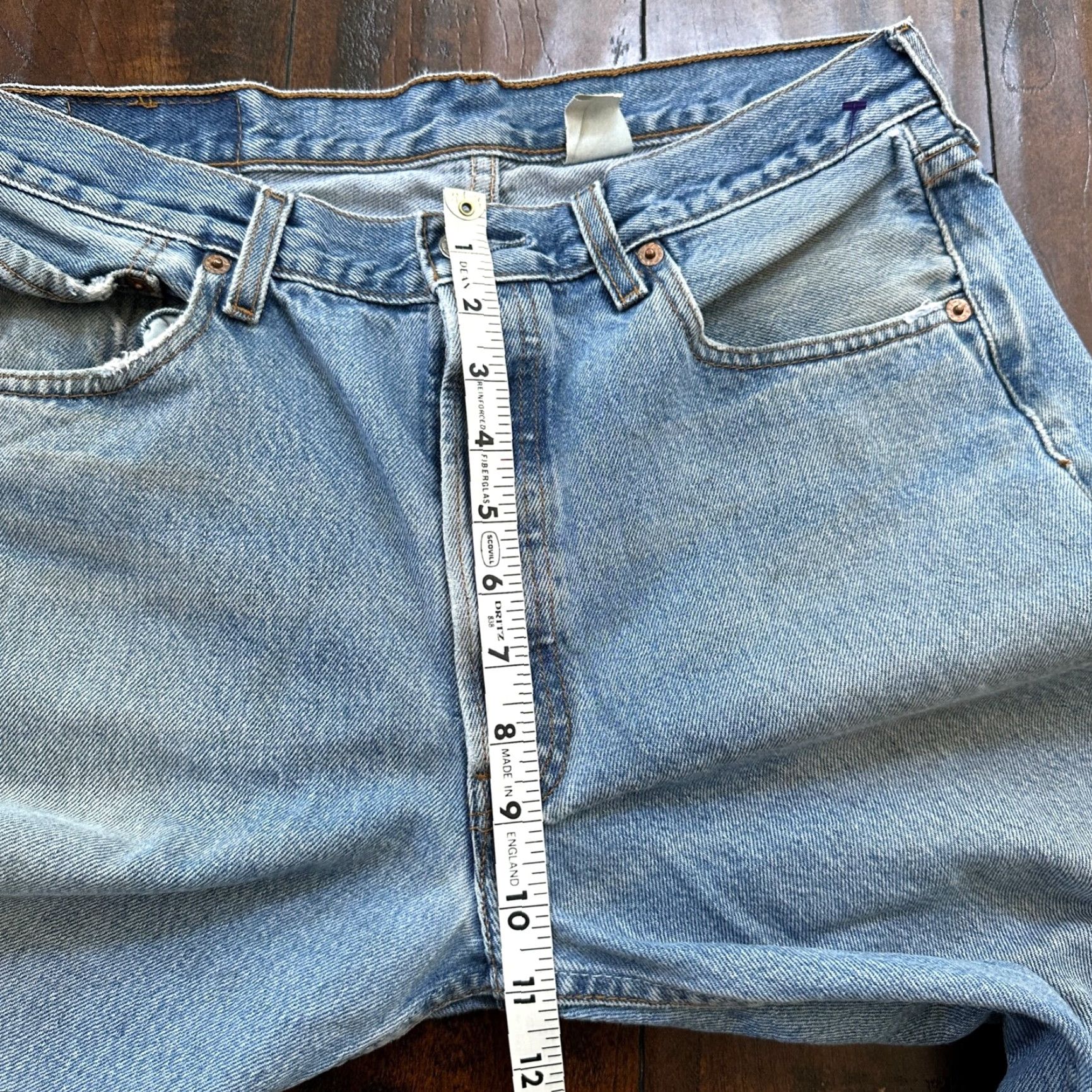 Levi's VINTAGE Levi's 501 Jeans Straight 90s Light Blue 33x30 Mens Regular Denim Cotton Button Closure Size US 33 - 6 Thumbnail
