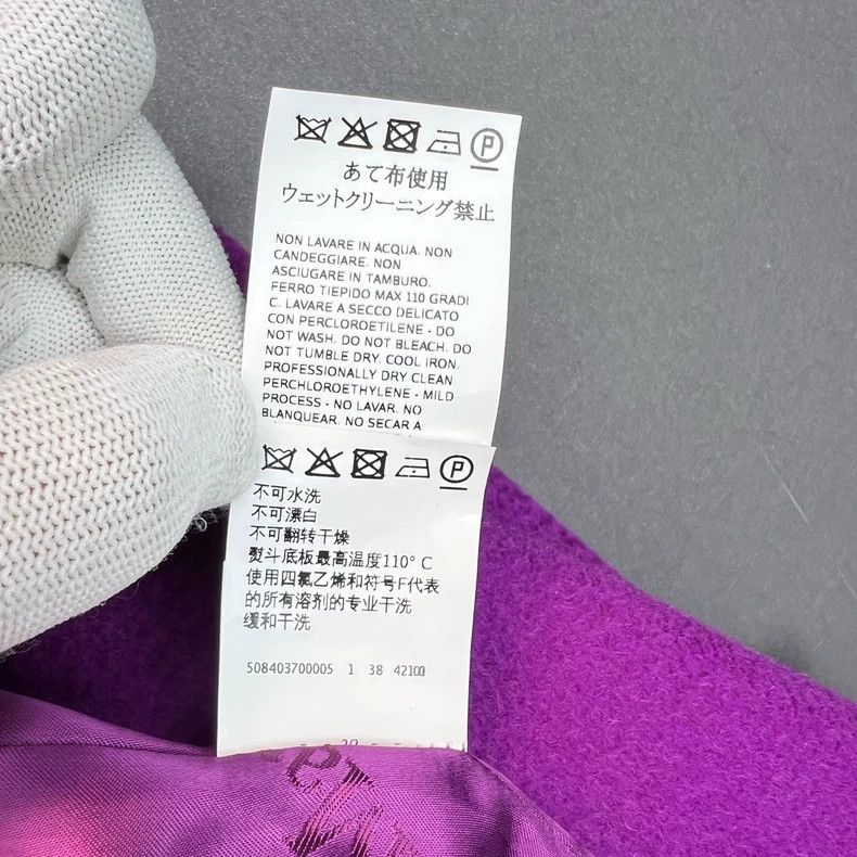 Max Mara Max Mara Purple suede long-sleeved coat Size S / US 4 / IT 40 - 4 Thumbnail