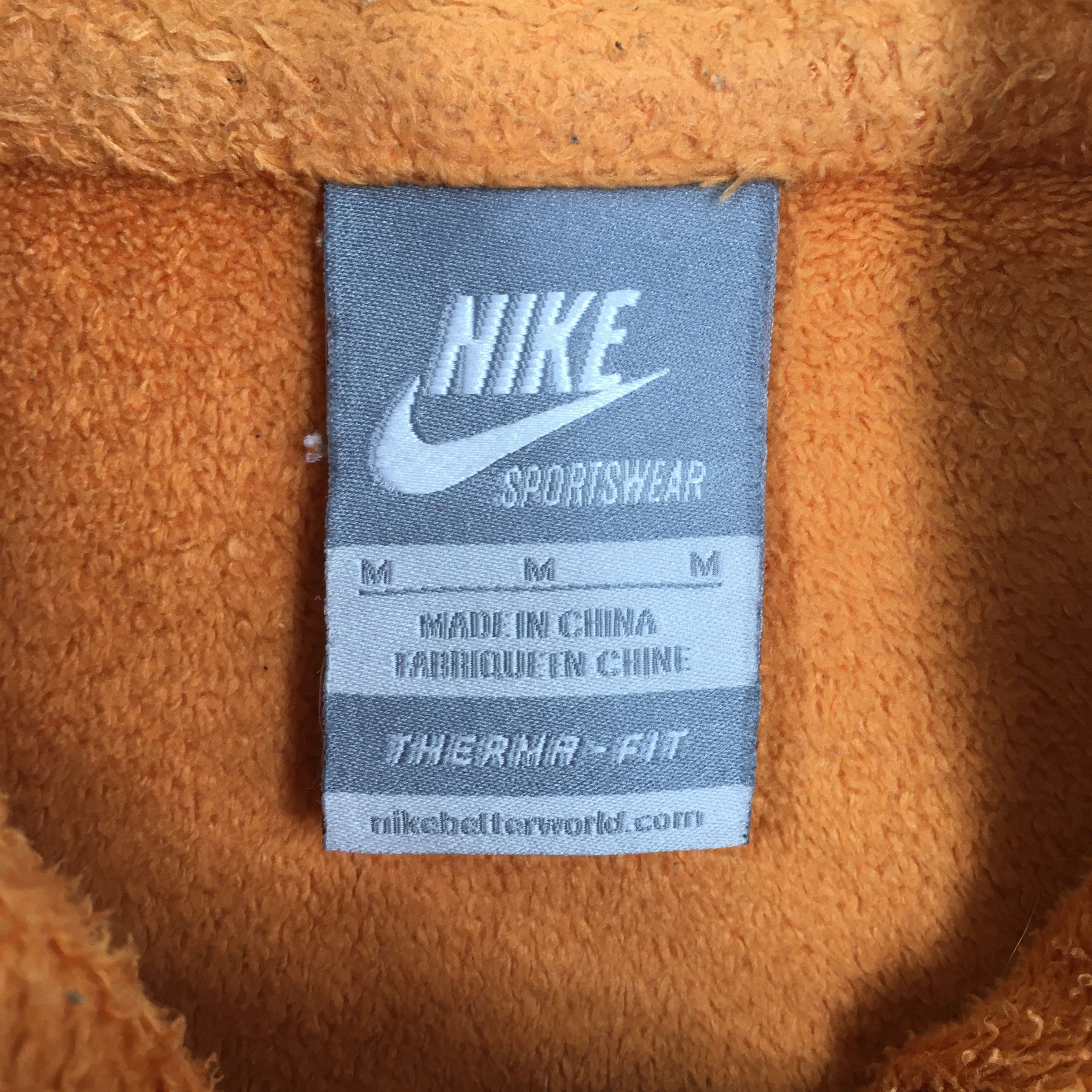 Nike × Nike ACG Vintage Y2K Nike Swoosh Orange Fleece Sweater Medium Size US M / EU 48-50 / 2 - 4 Thumbnail