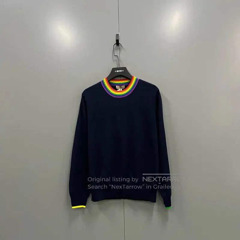 Burberry Burberry Women's Long Sleeve Knitted Wool Sweater. Size L / US 10 / IT 46 - 1 Thumbnail