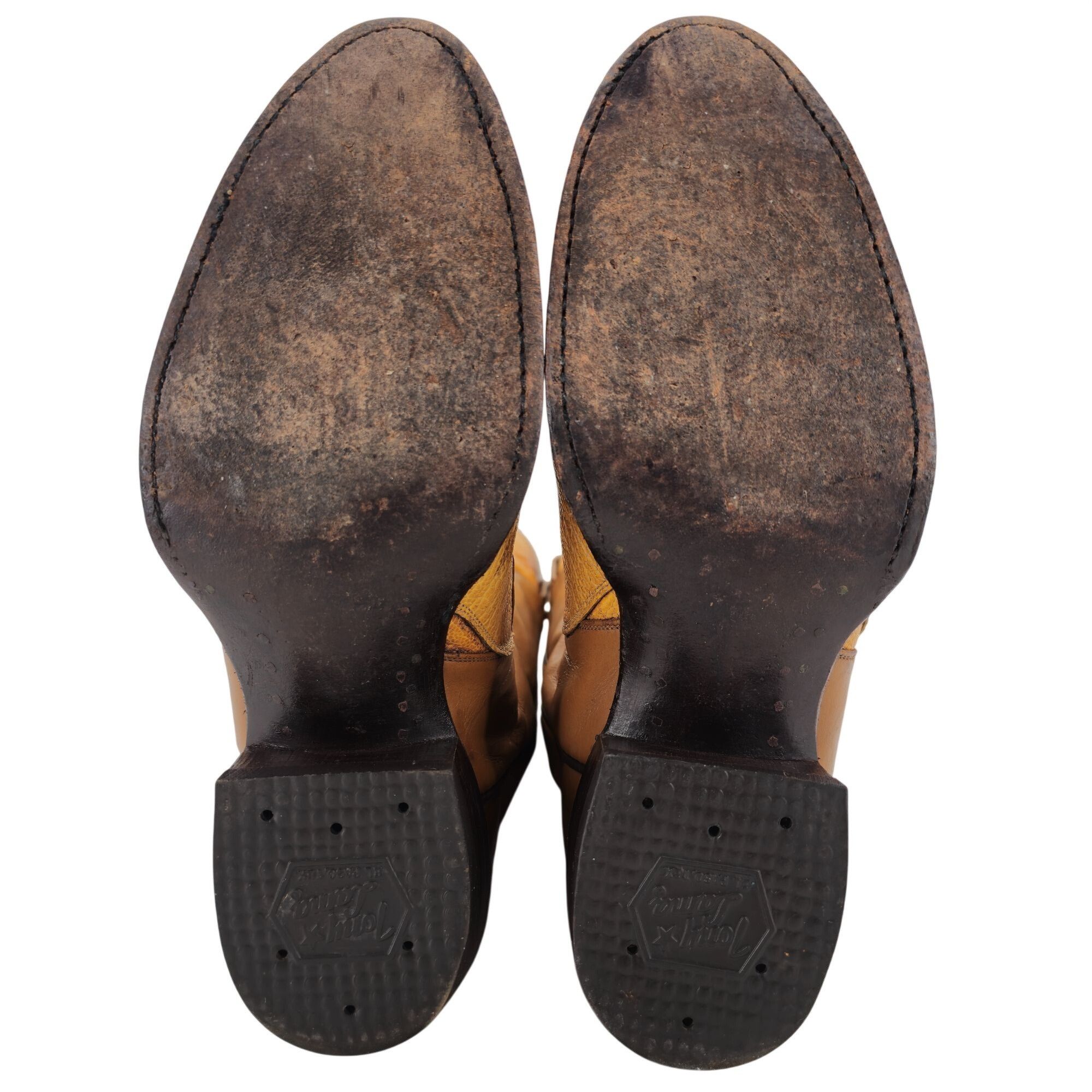 Tony Lama Vintage Unique Exotic Ostrich Tony Lama Mens 7D Brown Cowboy Size US 7 / EU 40 - 5 Thumbnail