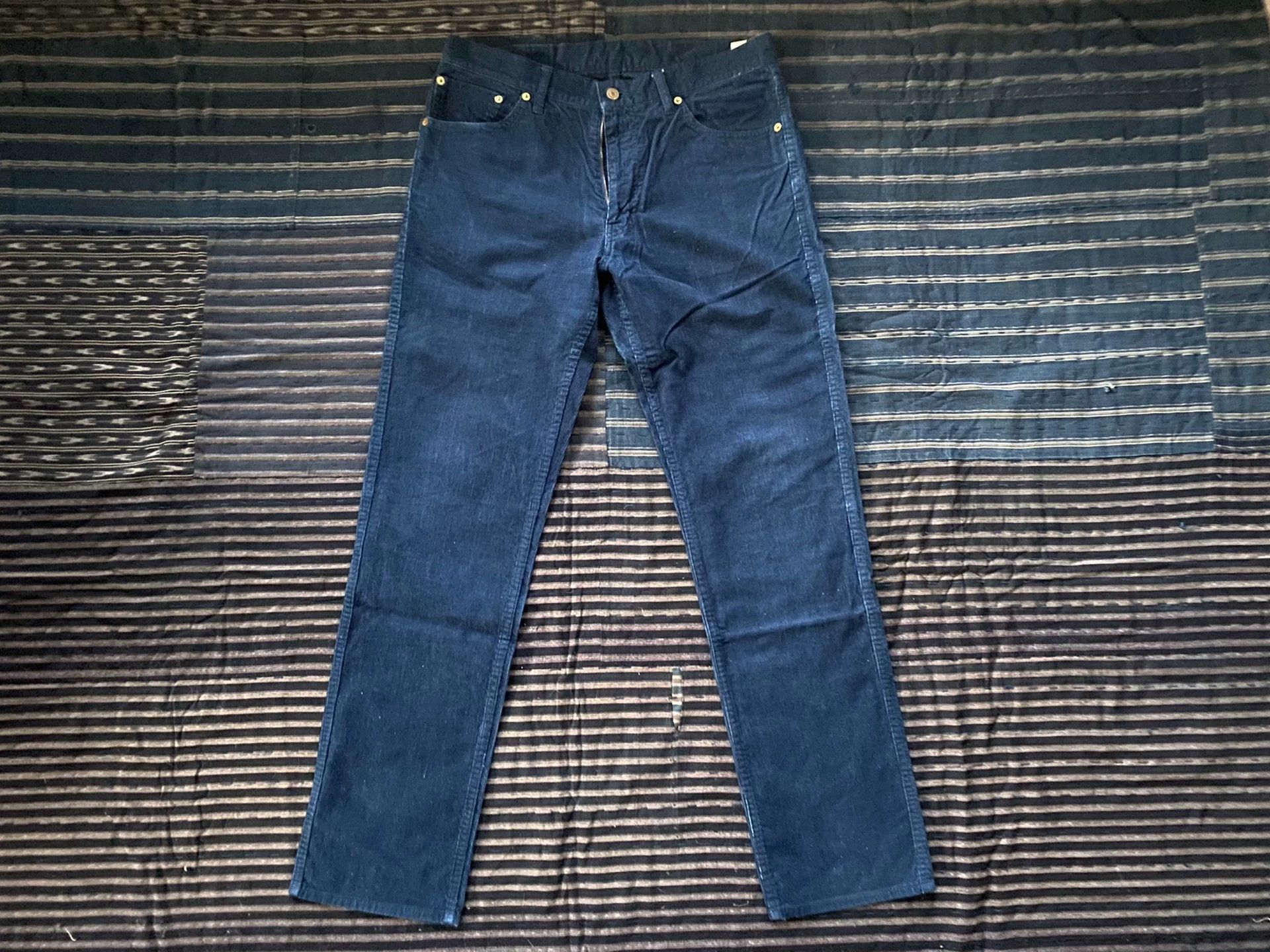 Visvim visvim 15SS FLUXUS 03 N.D. SLUB (CORDUROY) vv blue dye 03 corduroy pants Size US 32 / EU 48 - 1 Thumbnail