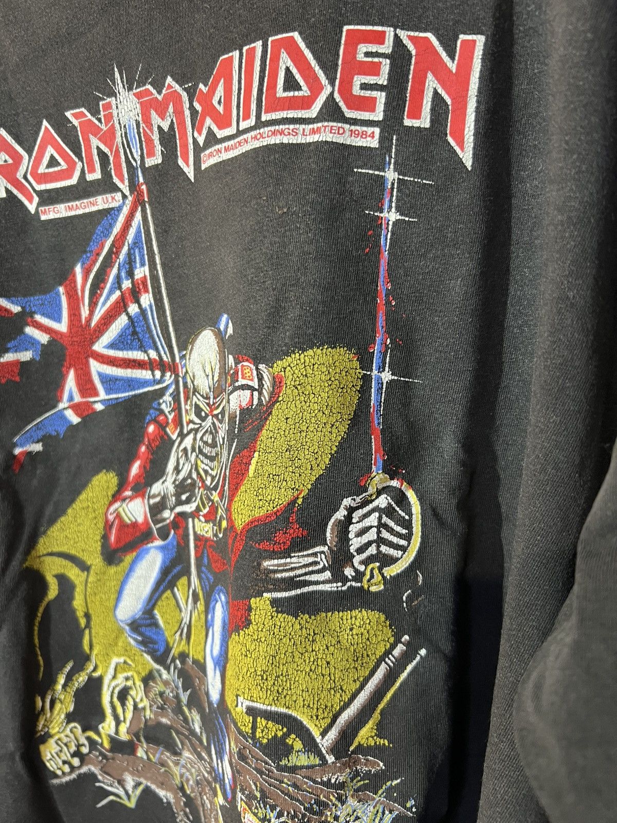 Band Tees Vintage early 80s Iron Maiden the trooper shirt Size US L / EU 52-54 / 3 - 2 Thumbnail