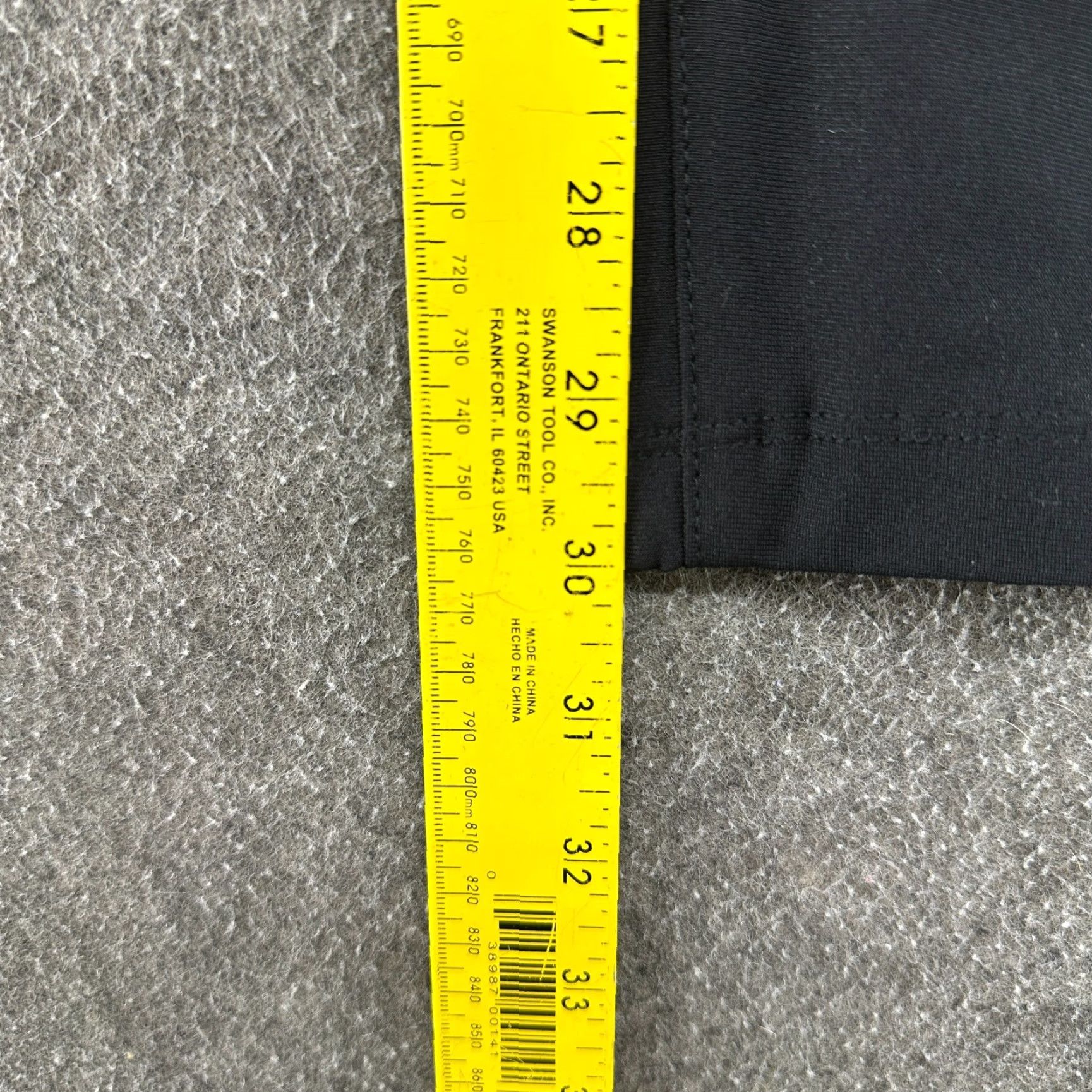 UES Clothing Cuts Clothing Pants Mens XL Black Slim Fit Straight Leg Stretch Polyester Chino 90s Slimming Mens Size US 36 / EU 52 - 7 Thumbnail