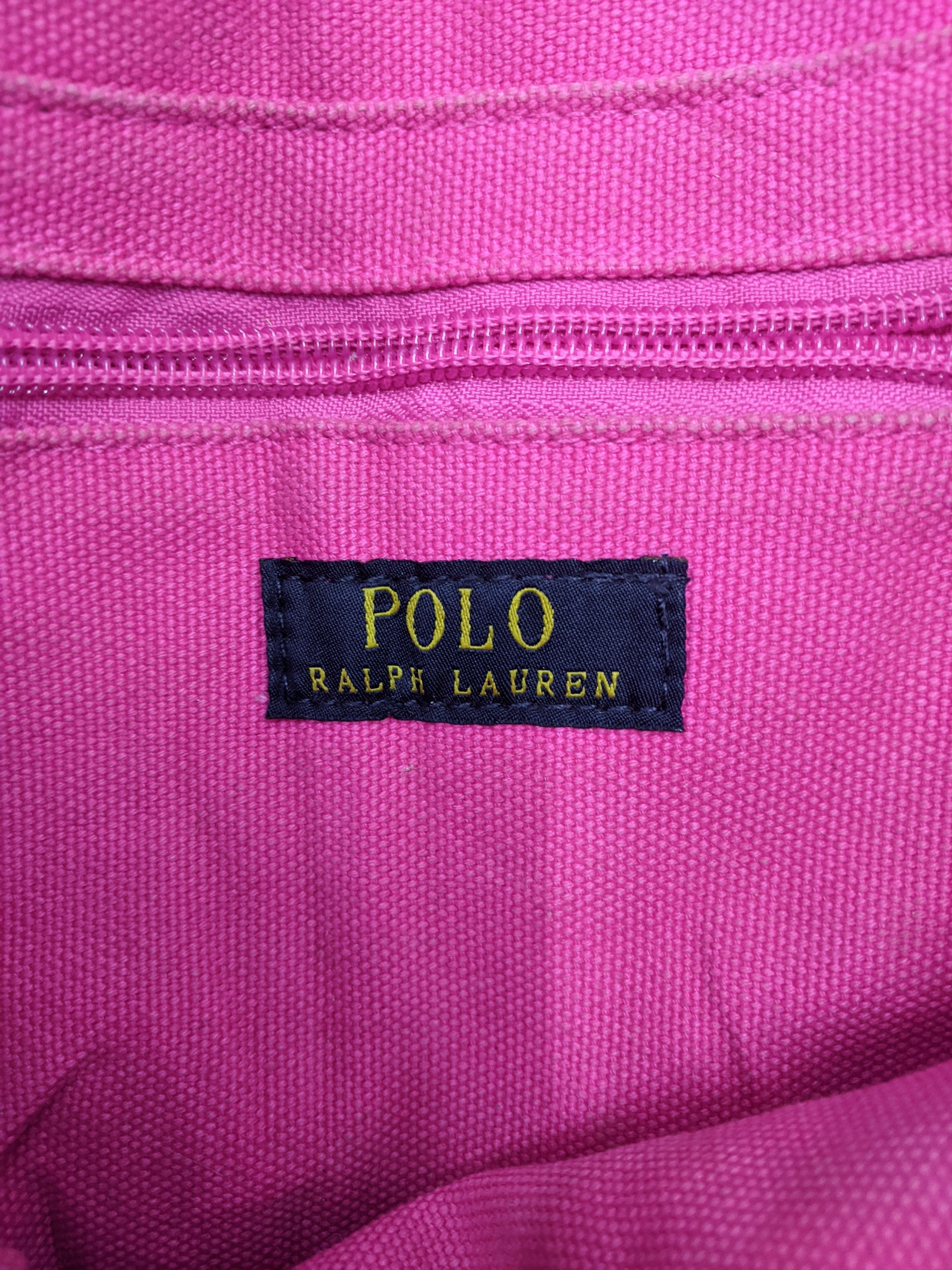 Polo Ralph Lauren × Vintage Polo Ralph Lauren Totebag Zipper Japanese Style BG0009 Size ONE SIZE - 4 Thumbnail