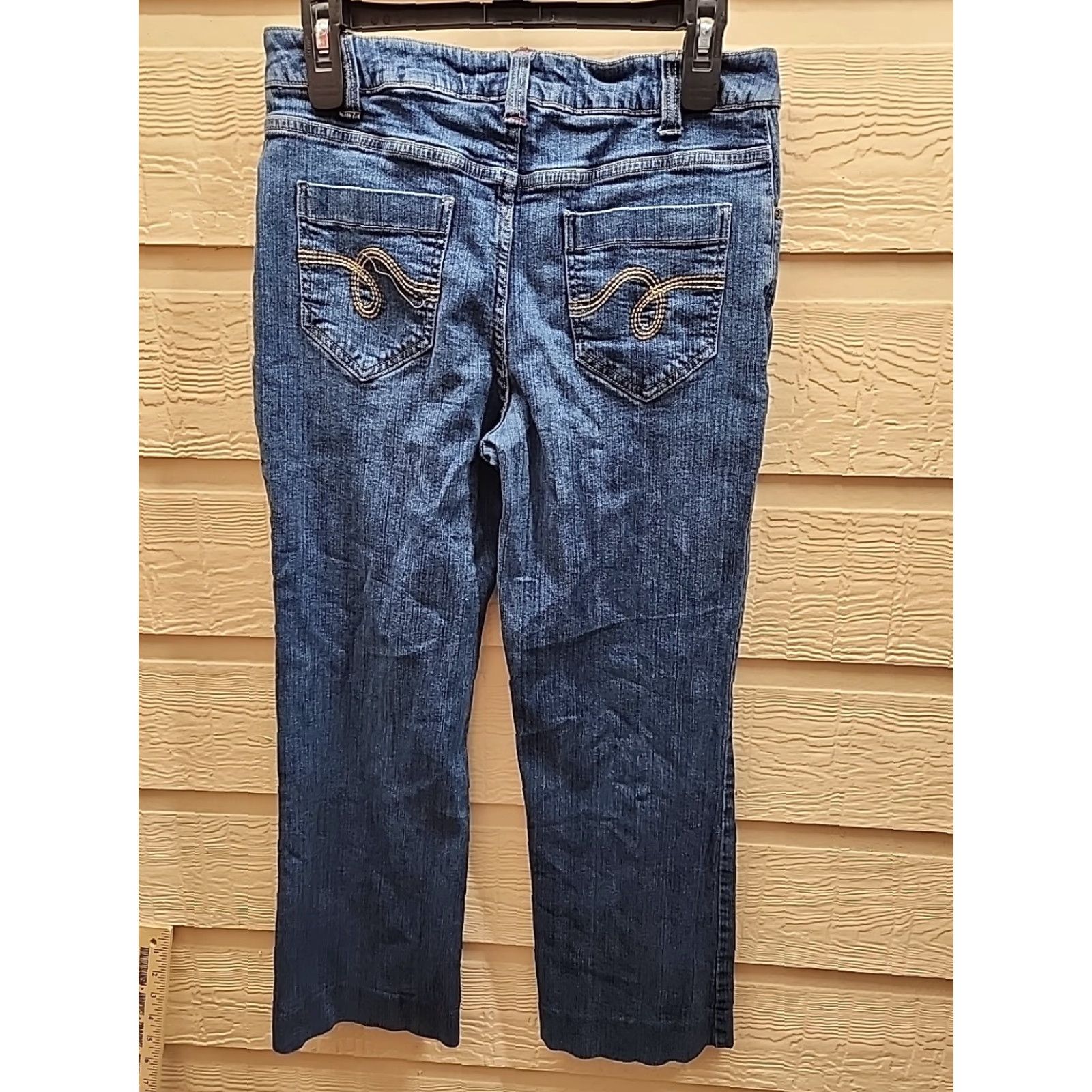 Vintage Smiths Denim Jeans Women's Boot Cut Blue 6 Regular Cotton Polyester Spandex Denim Stretch Pockets Comfort Vintage No Size 28" / US 6 / IT 42 - 6 Thumbnail