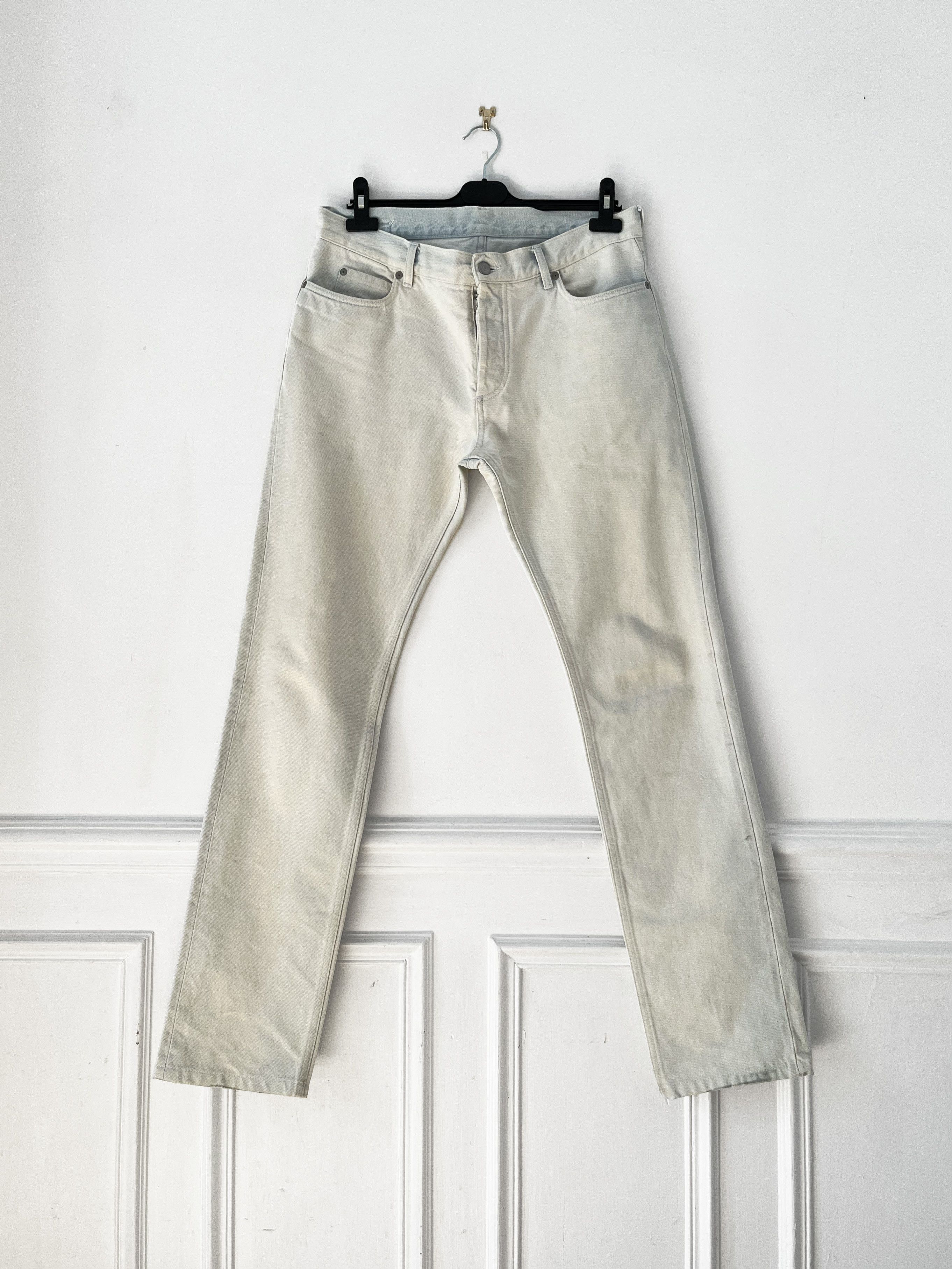 Image of Maison Margiela Mens Ss20 White Jeans (Size 33)