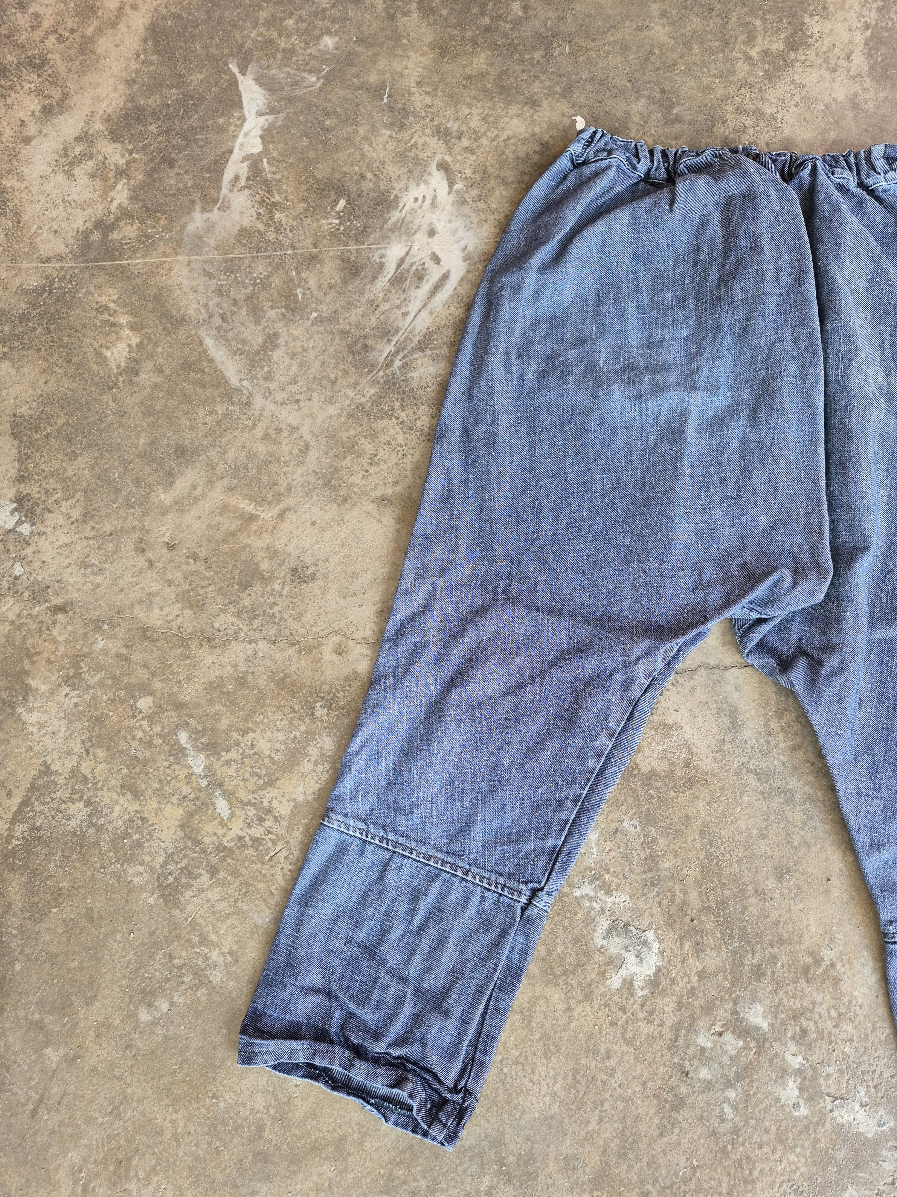 Japanese Brand 🔥 Japanese Brand Designer Long Crotch Denim Linen Pants Size US 28 / EU 44 - 6 Thumbnail