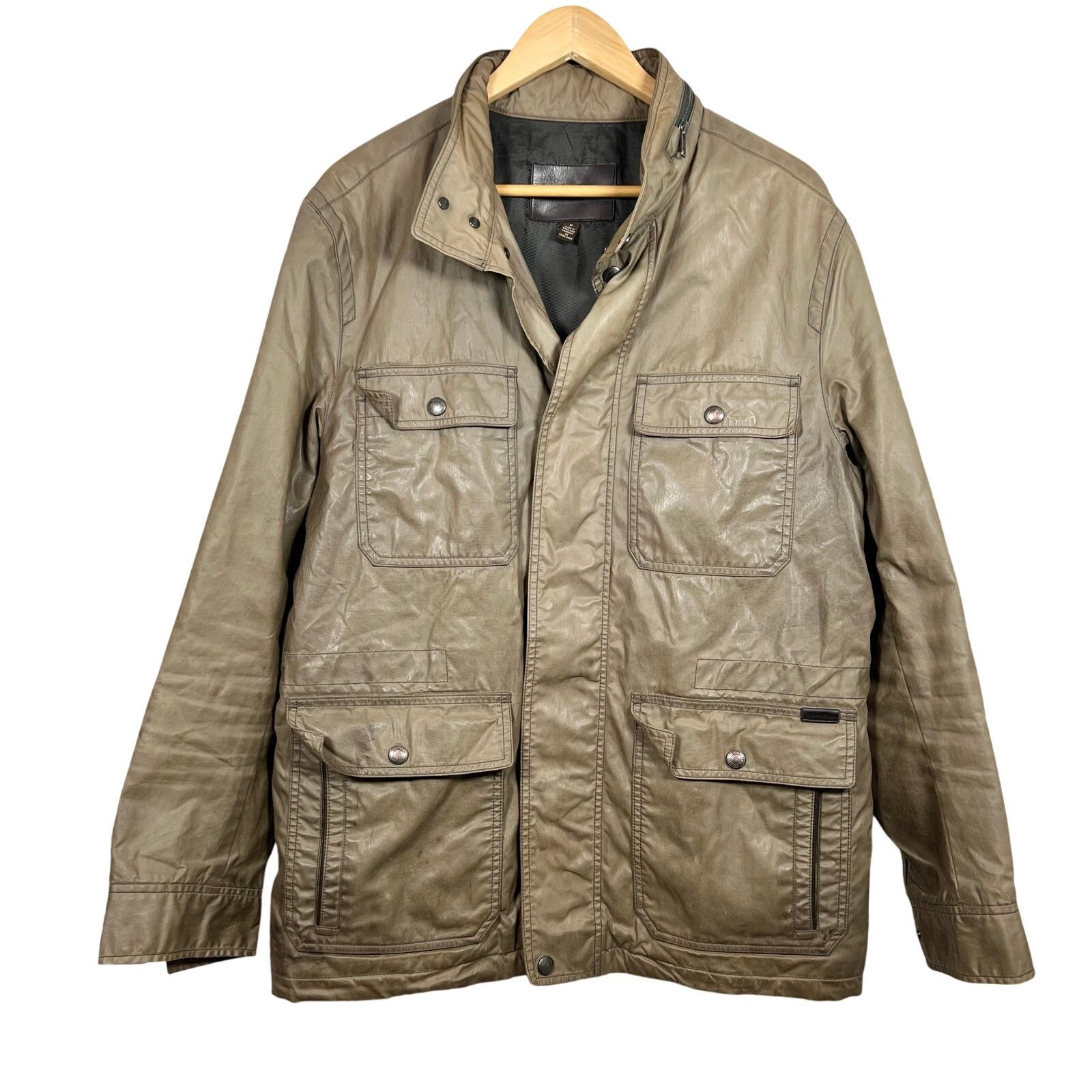 Coach Coach Brown Waxed Field Hooded Jacket Medium 21x30 Preowned Size US M / EU 48-50 / 2 - 1 Thumbnail