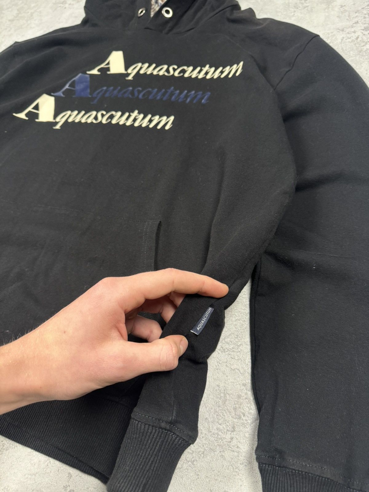 Aquascutum Aquascutum Hoodie Big Logo Size XXL Size US XXL / EU 58 / 5 - 4 Thumbnail