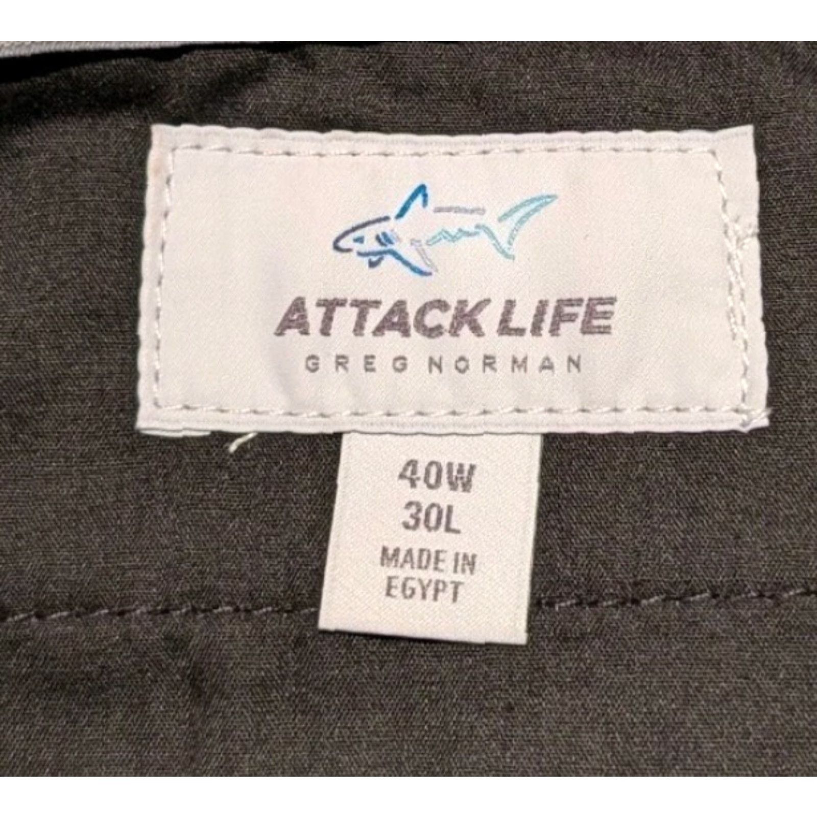 Alife Greg Norman NWT Men's Performance Attack Life Golf Flat Front Pants Gray 40W 30L Size US 40 / EU 56 - 4 Thumbnail