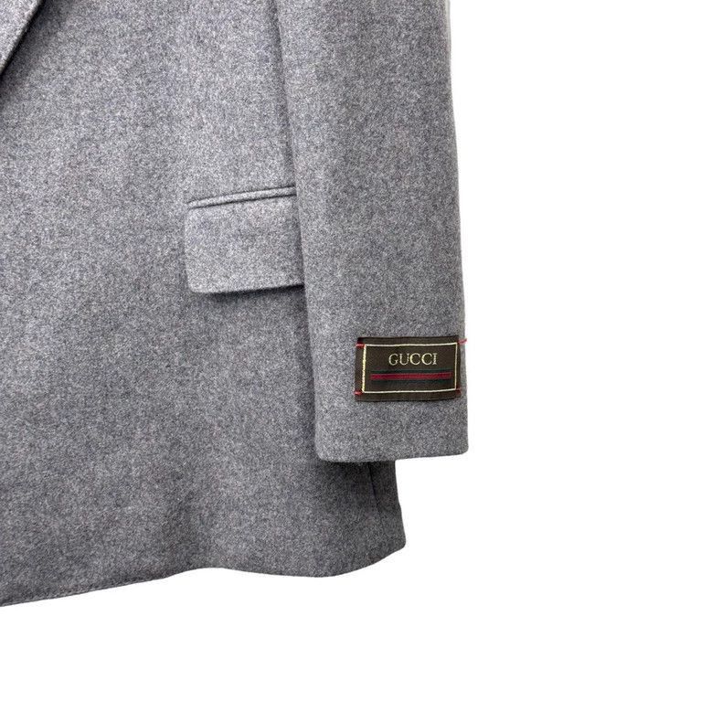 Gucci Gucci Gray Wool Blazer with Logo-2505 Size US M / EU 48-50 / 2 - 4 Thumbnail