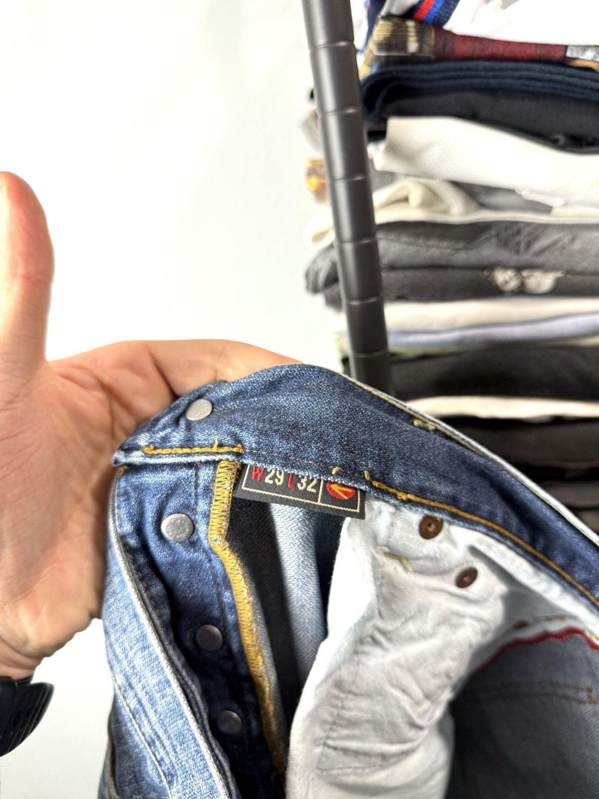 Energie Vintage Energie Y2K Archive Denim Pants Avantgarde Size US 29 - 10 Thumbnail