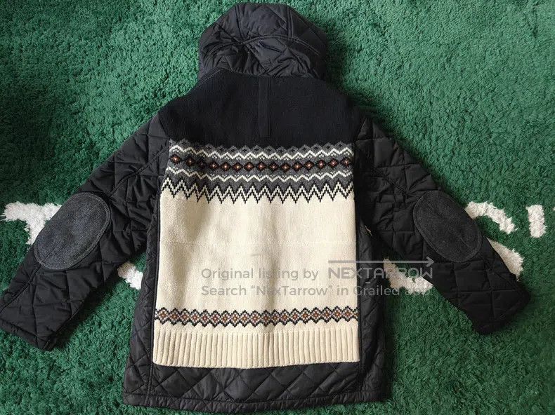 Junya Watanabe Junya Watanabe Wool Knit Hooded Parka Size US L / EU 52-54 / 3 - 2 Thumbnail