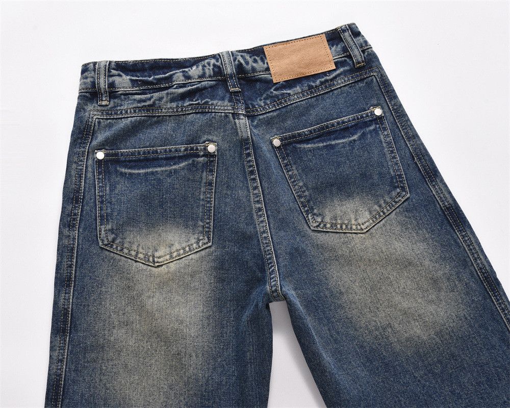Japanese Brand American high street ripple washed jeans Size US 32 / EU 48 - 5 Thumbnail