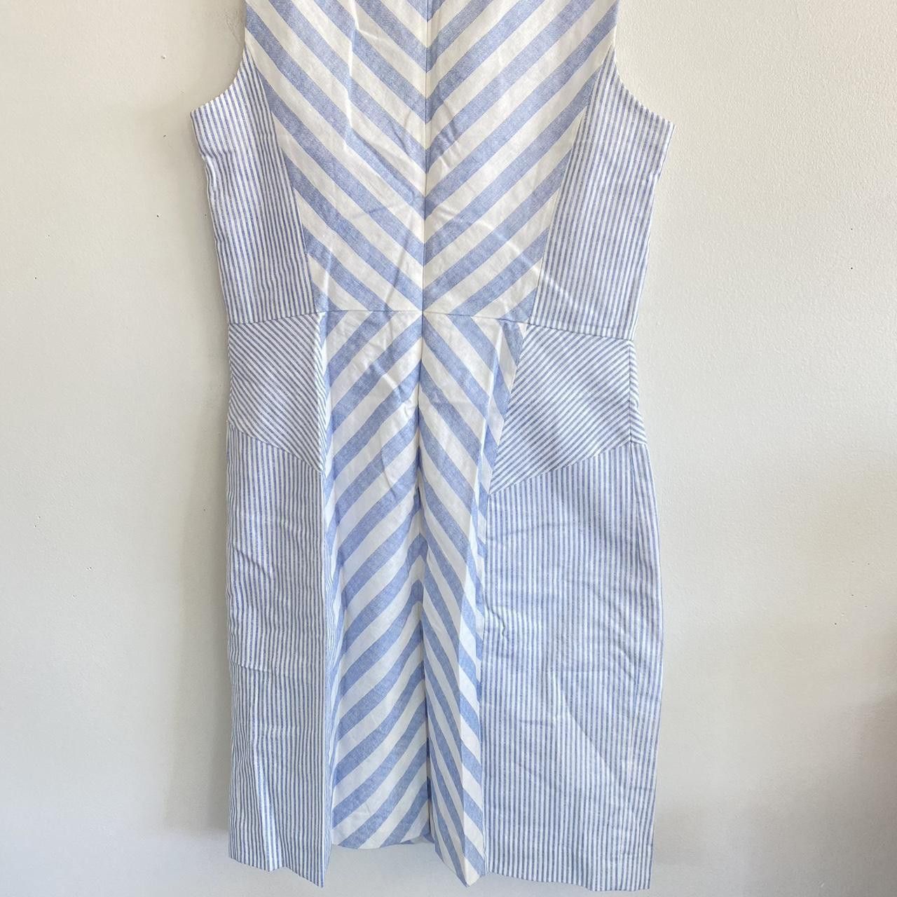 Vintage ANA A NEW APPROACH DRESS BLUE WHITE NAUTICAL PREPPY MEDIUM Size M / US 6-8 / IT 42-44 - 8 Thumbnail