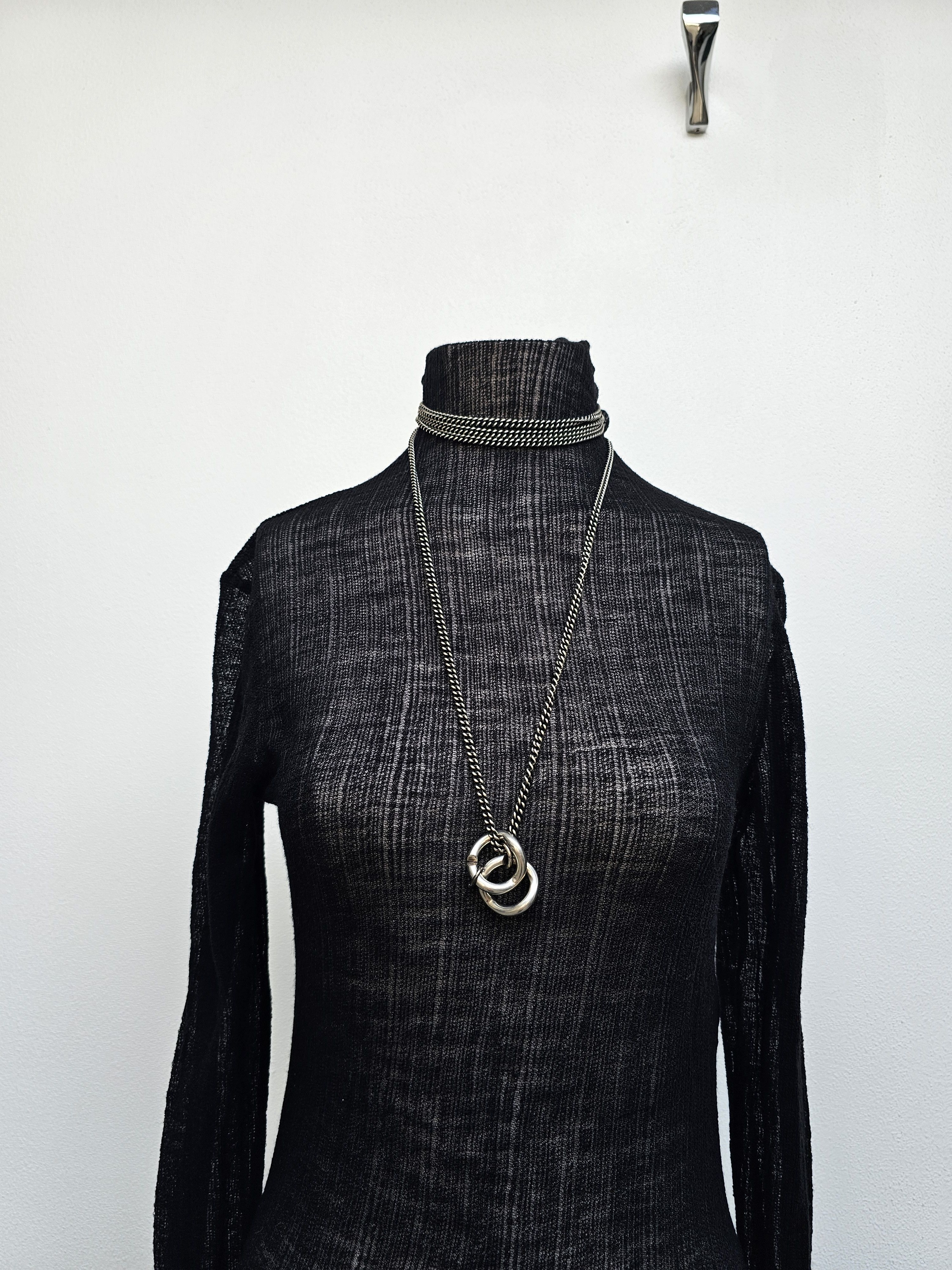 Ann Demeulemeester Ann Demeulemeester Silver necklace Size ONE SIZE - 2 Thumbnail