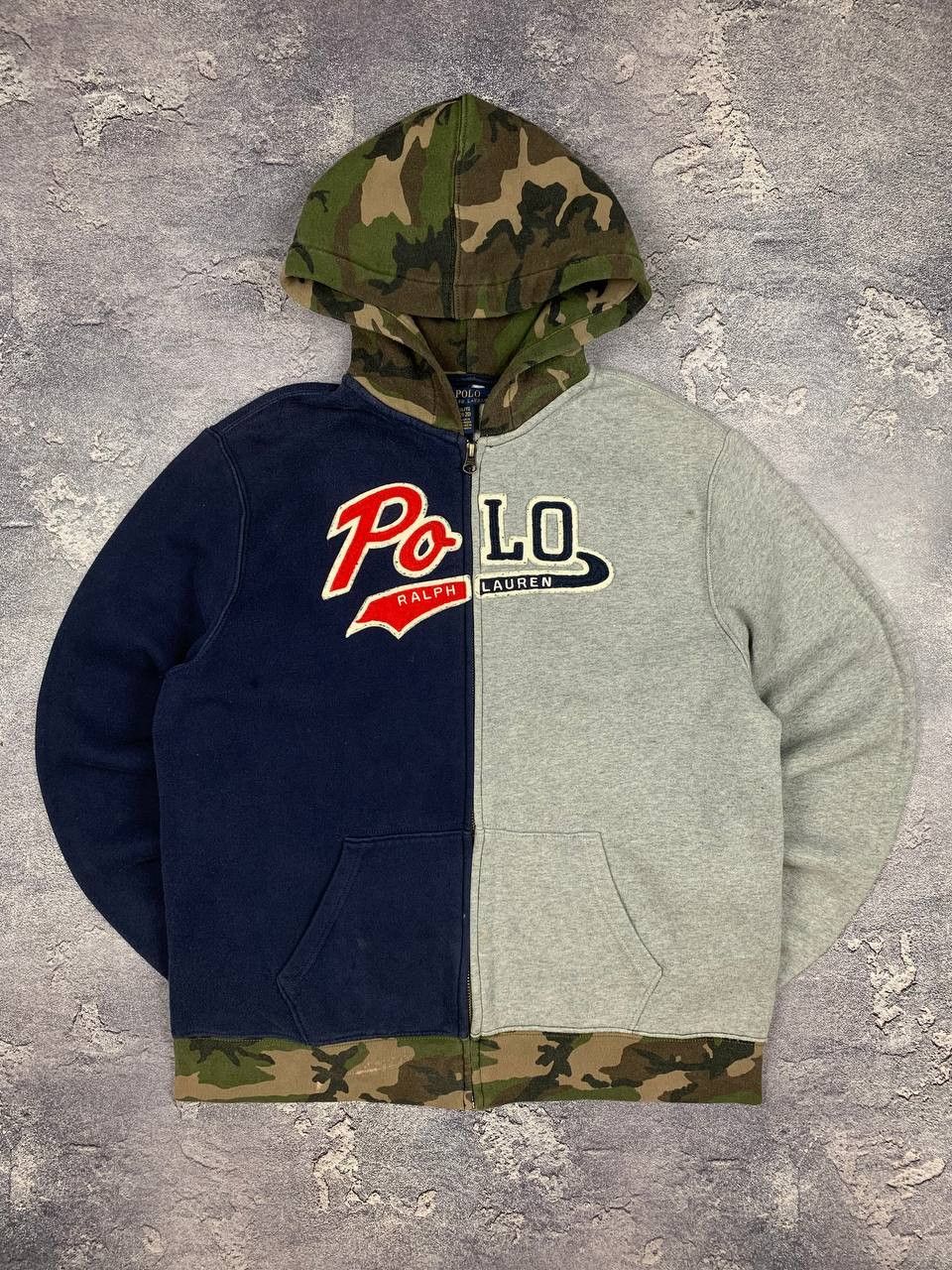 Polo Ralph Lauren Polo Ralph Lauren Full Zip Hoodie XL 18-20 Multicolor Camo Size US XL / EU 56 / 4 - 1 Thumbnail