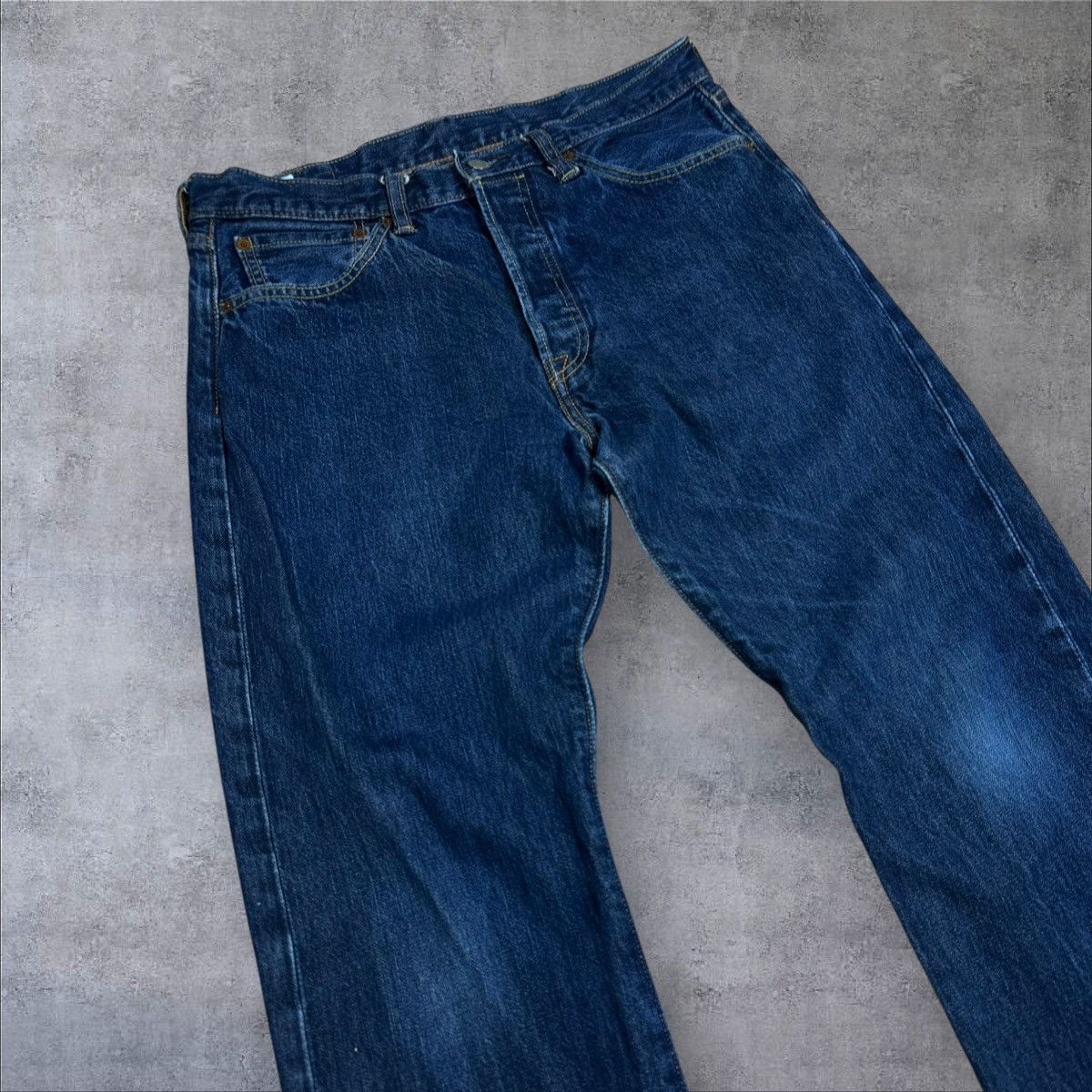 Levi's × Vintage Vintage Levi’s 501 Navy Blue Jeans Denim Pants W32 L30 Size US 32 / EU 48 - 3 Thumbnail