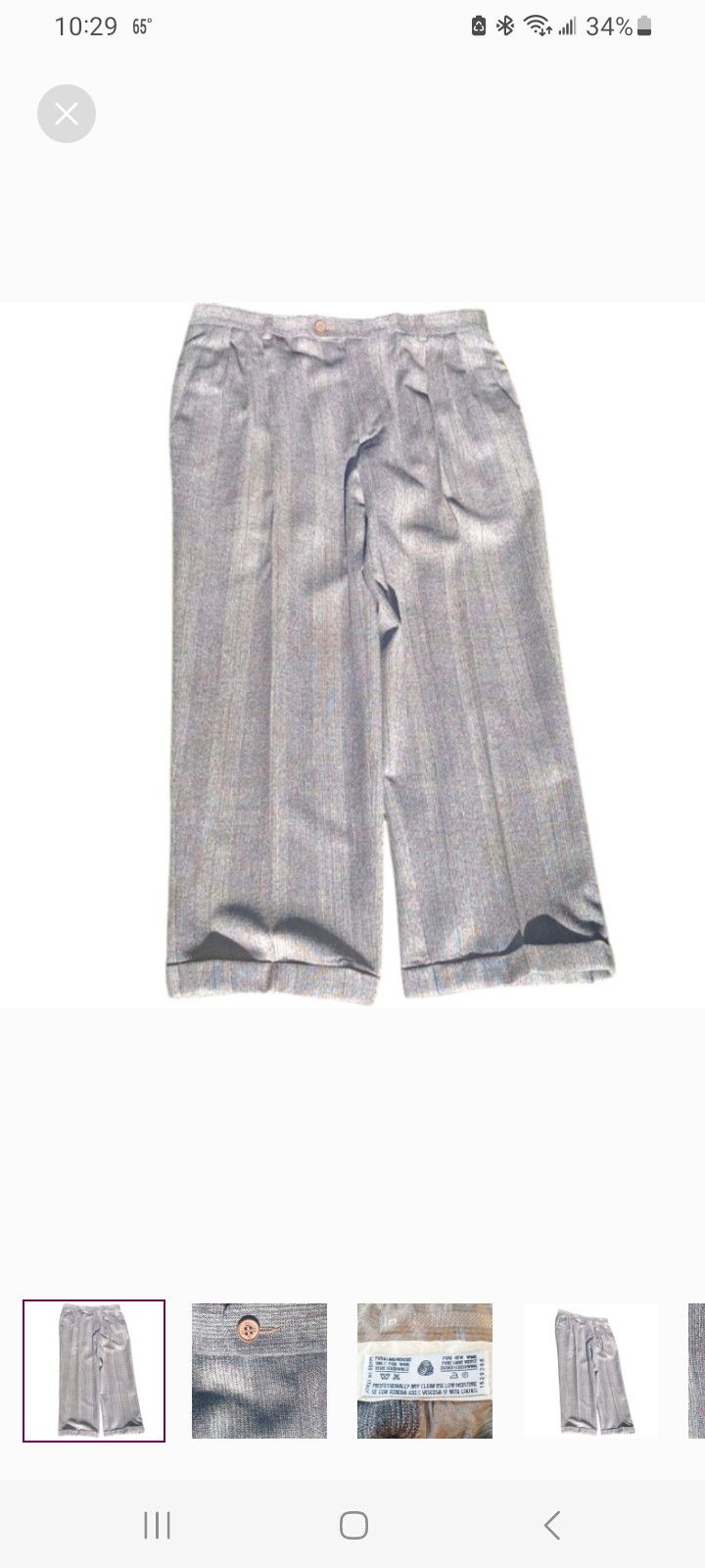 Zanella Zanella Pure Wool Pants, W30" Size US 30 / EU 46 - 1 Thumbnail