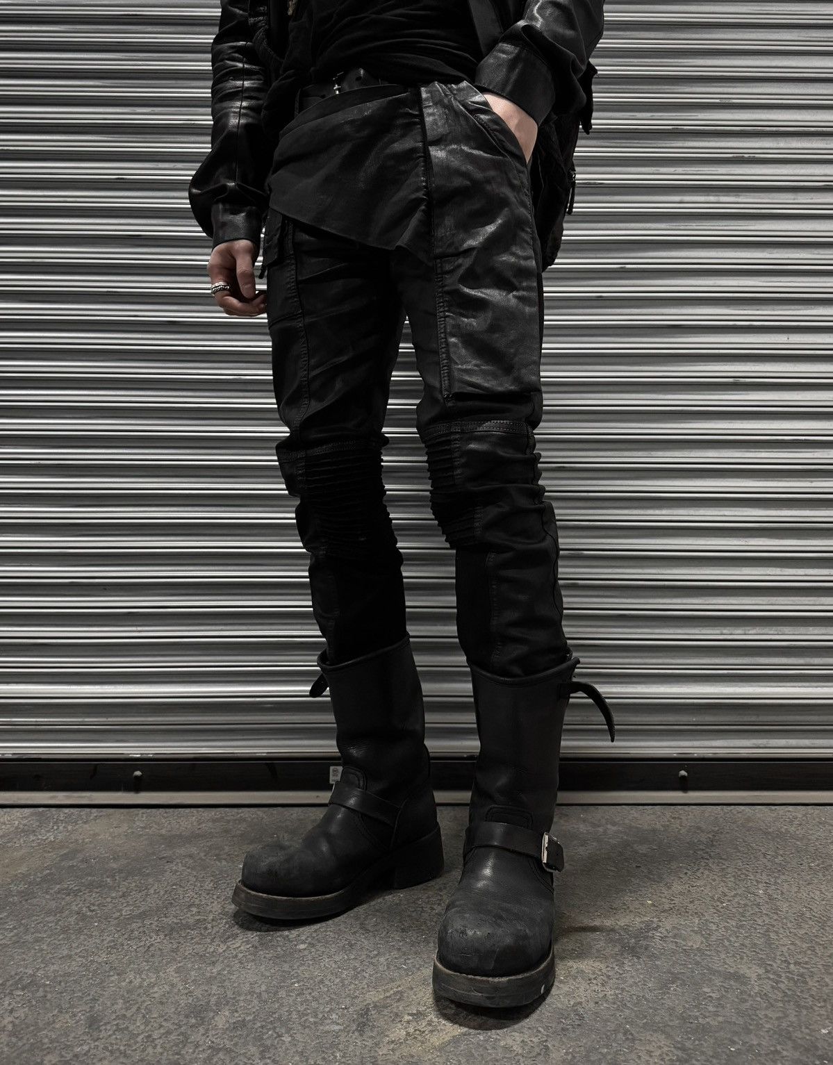 様限定RICK OWENS DRKSHDW メンフィス レザーパンツ30 RICK OWENS drkshdw Memphis biker
