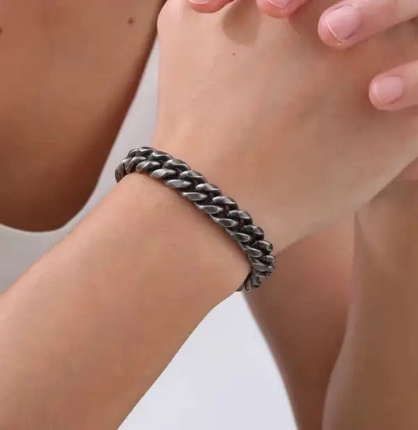 Jewelry Hirakawa x Kida 18 cm + 10 Mm Cuban link chain Bracelet Size ONE SIZE - 6 Thumbnail