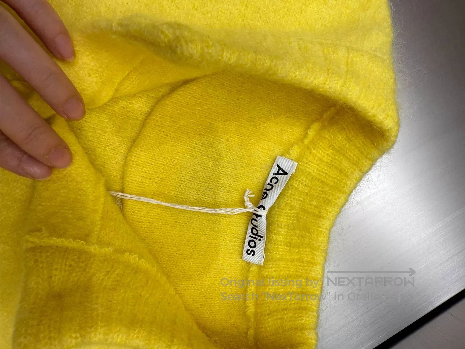 Acne Studios Acne Studios Yellow Knit Sweater XXS. Size US XXS / EU 40 - 4 Thumbnail