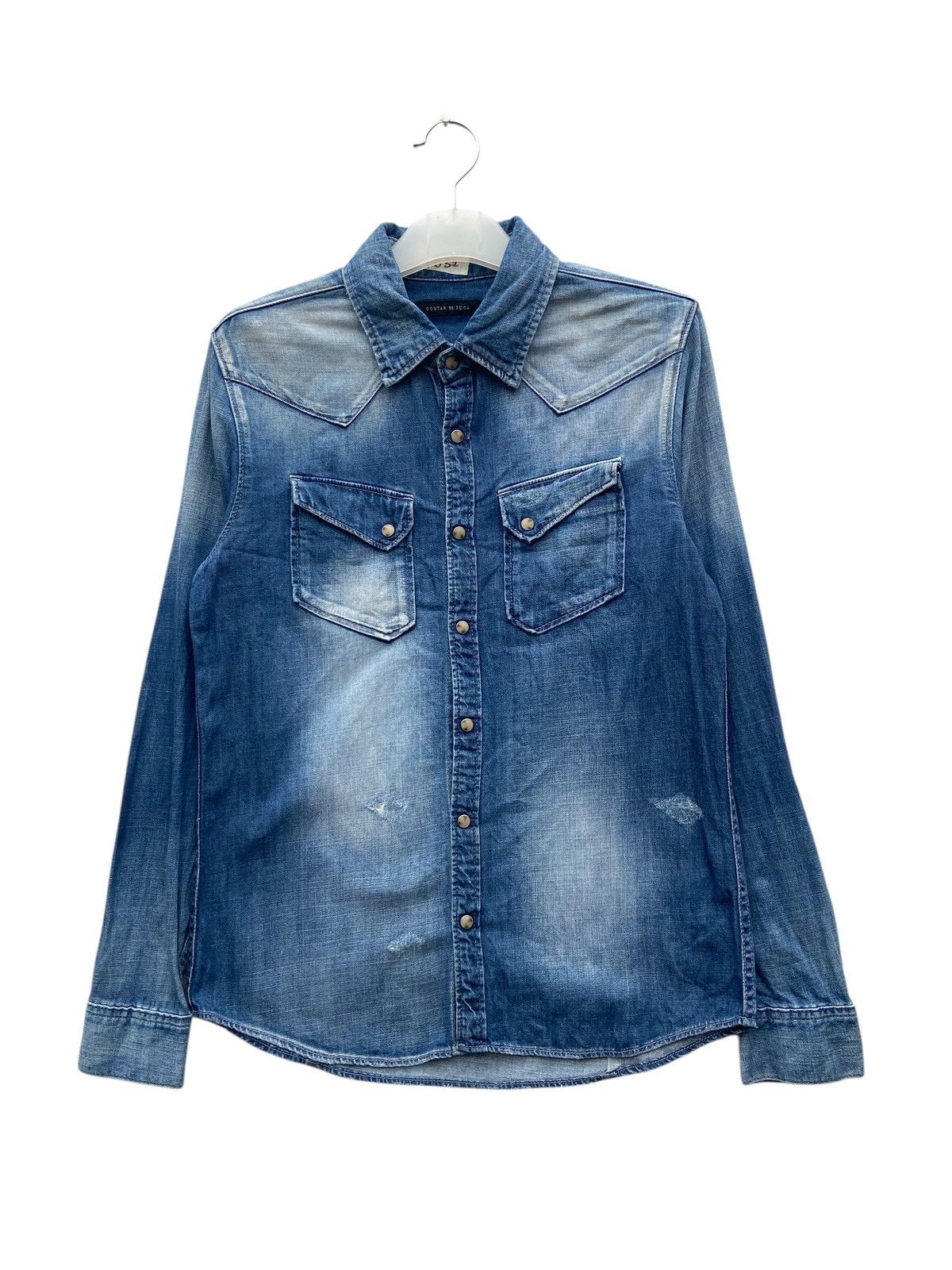 GOSTAR DE FUGA Gostar De Fuga Distressed Western Shirt Size US M / EU 48-50 / 2 - 1 Thumbnail