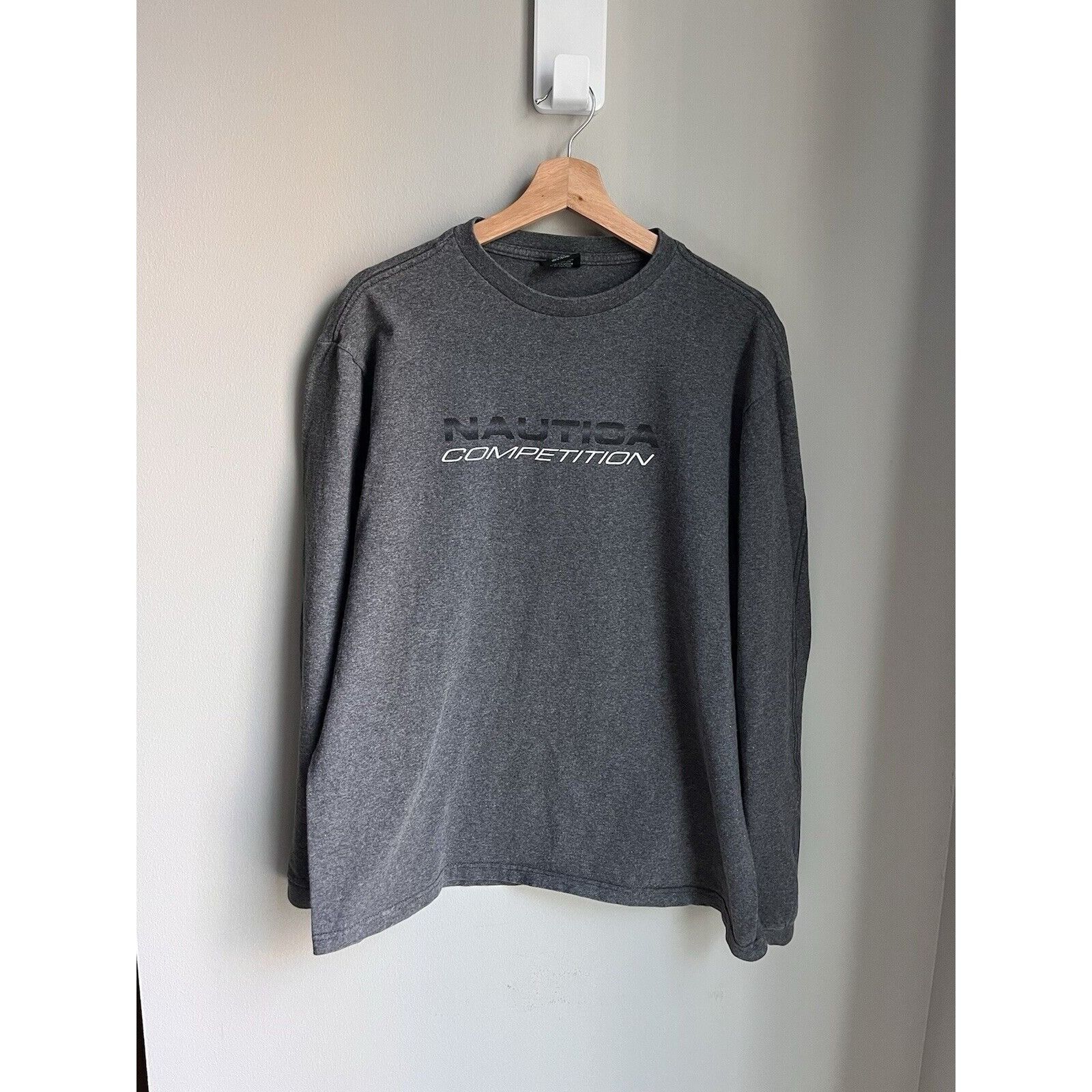 Nautica VINTAGE NAUTICA COMPETITION GREY LONG SLEEVE GRAPHIC T SHIRT Size US M / EU 48-50 / 2 - 1 Thumbnail