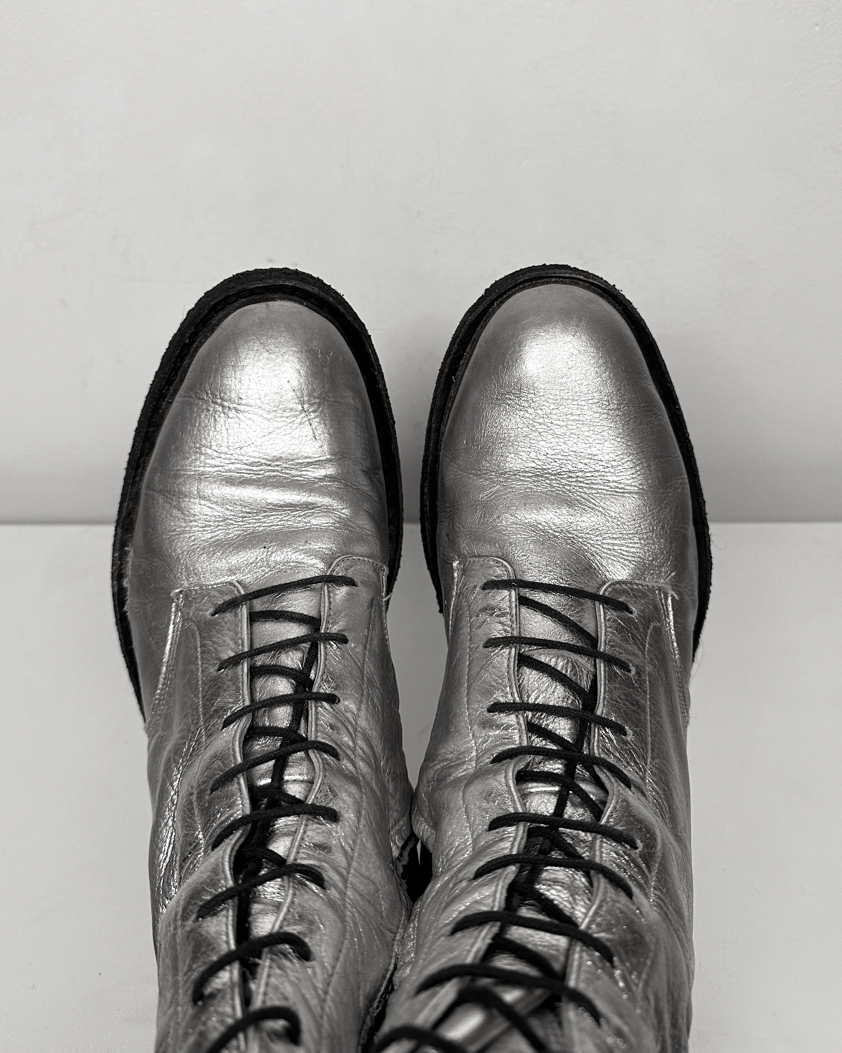 Balmain Balmain Christophe Decarnin Silver Ranger Combat Boots Size US 10 / EU 43 - 5 Thumbnail