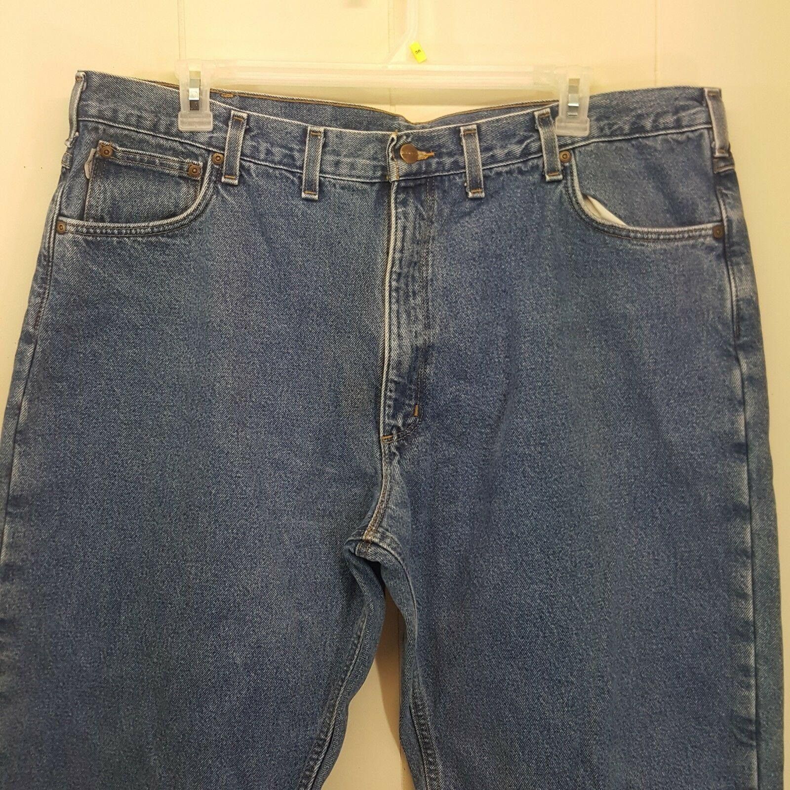 Carhartt Carhartt 44x30 Mens Flannel Lined Jeans Relaxed Fit Pants B1 Size US 44 / EU 60 - 7 Thumbnail