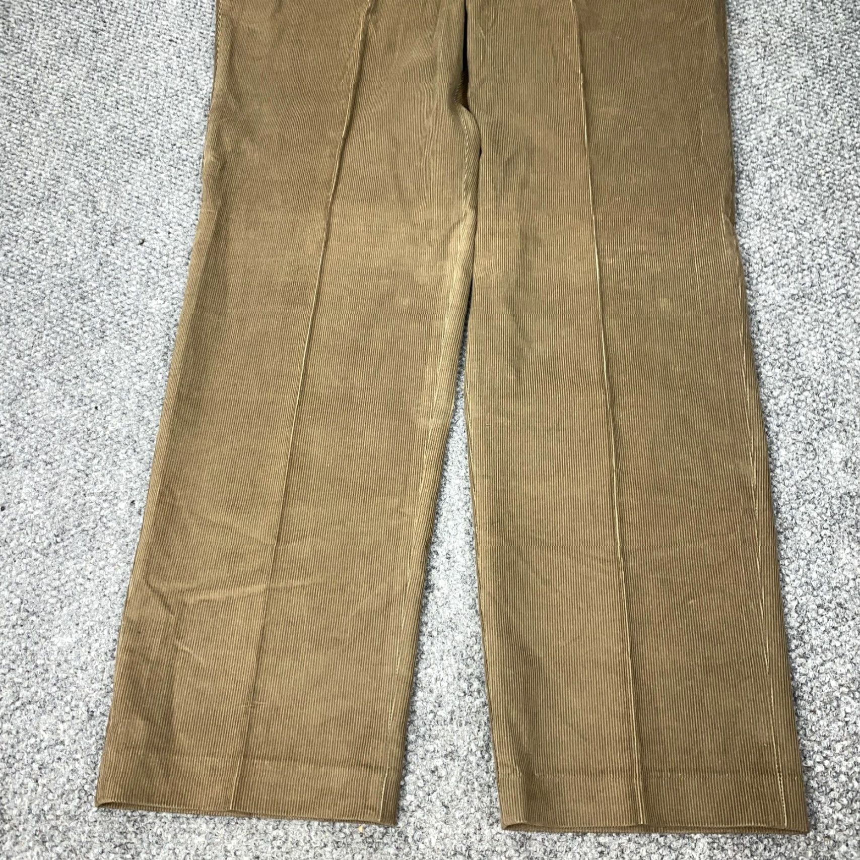 Ralph Lauren Lauren Ralph Lauren Pants Mens 43x33 Light Olive Corduroy Flat Front 100% Cotton Brown Dress Pants Mens Regular Inseam 33in Waist 43in Vintage No Size US 42 / EU 58 - 4 Thumbnail