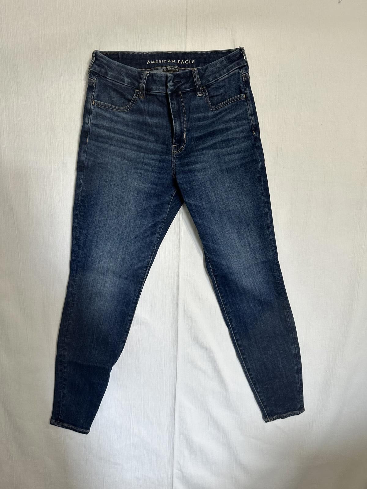 American Eagle Outfitters American Eagle Women's Skinny Jeans - Dark Wash Size 30" / US 8 / IT 44 - 1 Thumbnail