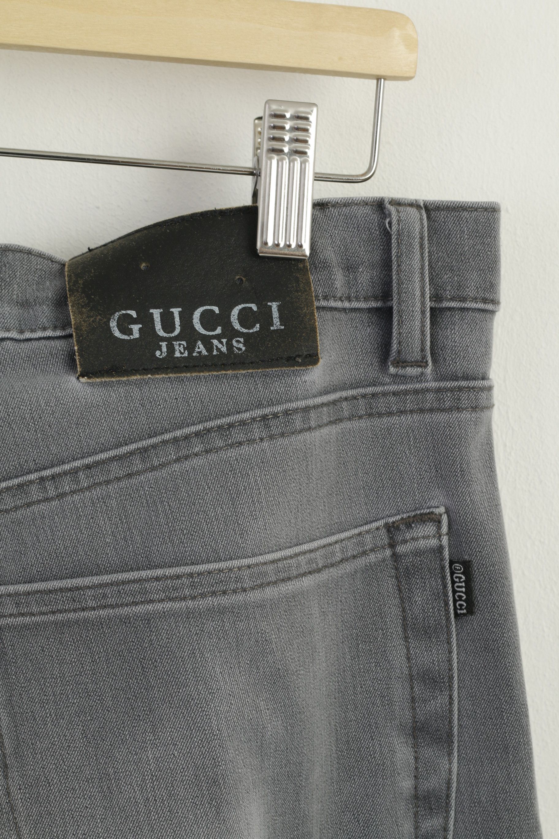 Gucci Gucci Jeans Men 36 Trousers Gray Cotton Stretch Soft 9628 Size US 36 / EU 52 - 7 Thumbnail