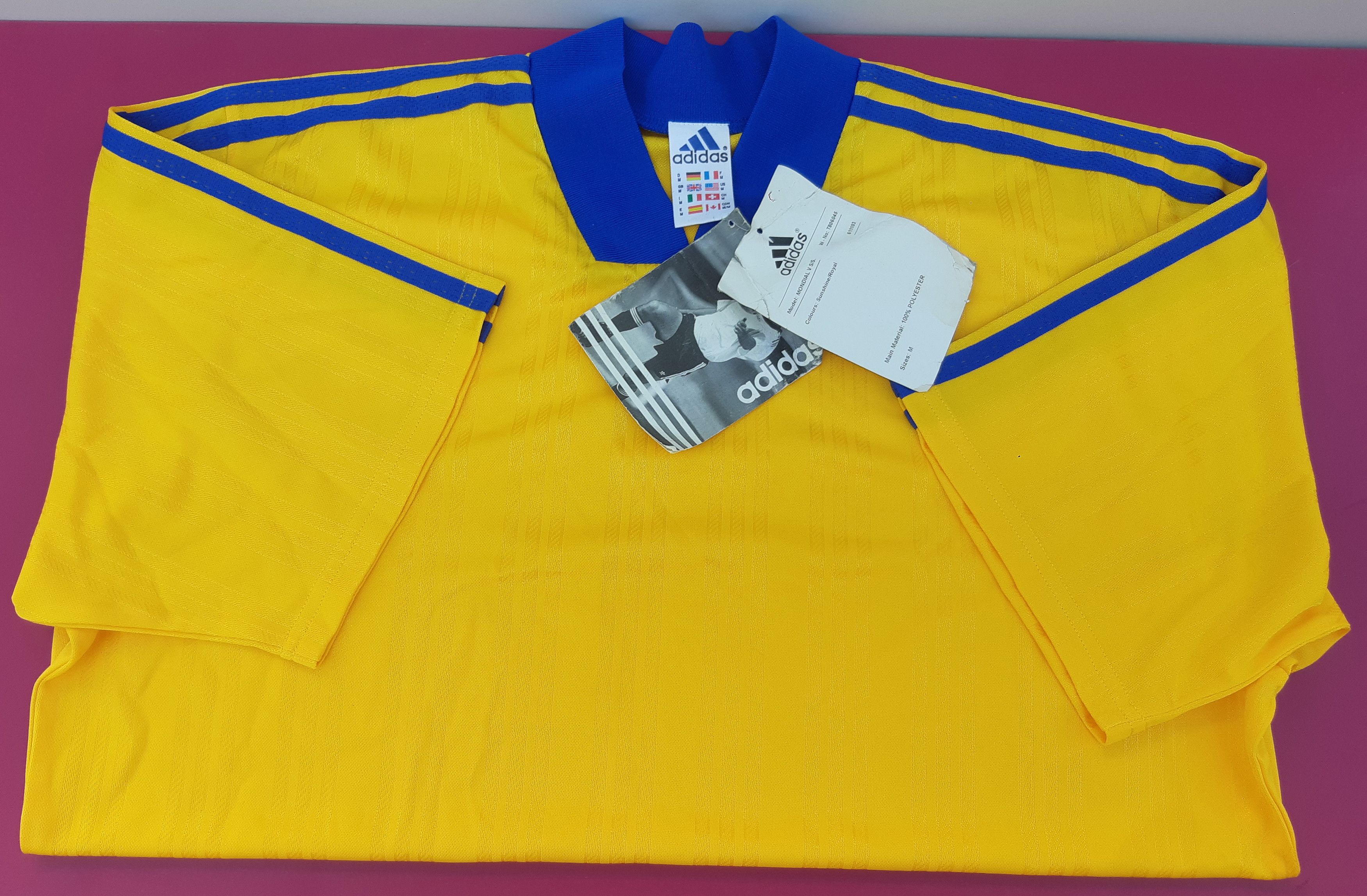 Adidas Vintage 90s ADIDAS Soccer Jersey Tunisia size M NWT Size US M / EU 48-50 / 2 - 3 Thumbnail