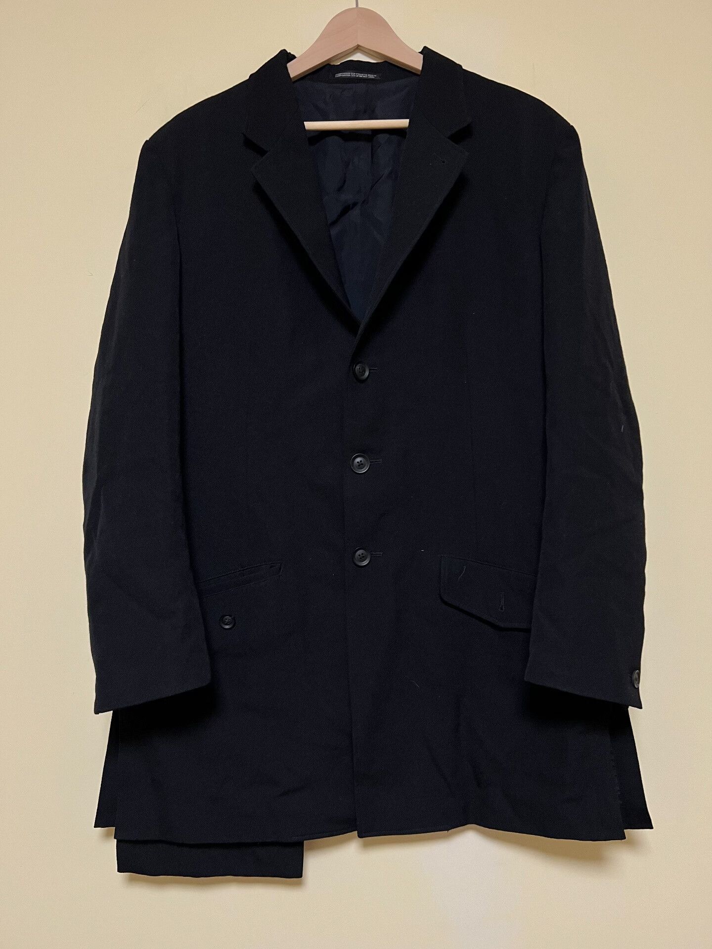 Yohji Yamamoto Yohji Yamamoto Wool Suit Jacket Size US XL / EU 56 / 4 - 1 Thumbnail