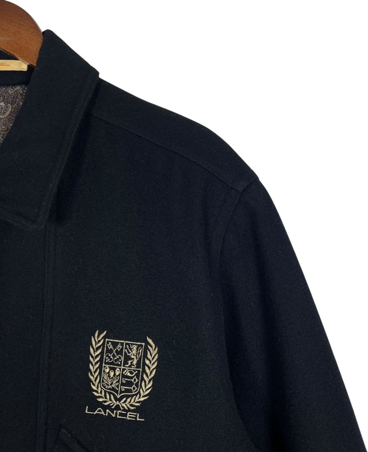 Lancel 80s Vintage Lancel Paris Wool Jacket Size US L / EU 52-54 / 3 - 5 Thumbnail