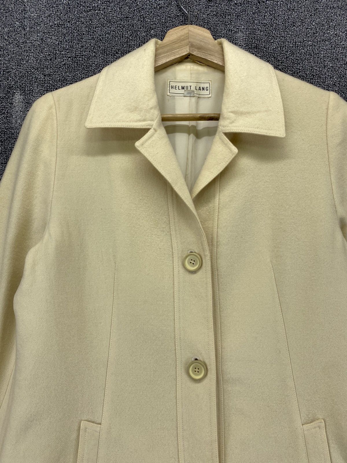 Helmut Lang Vintage Helmut Lang Wool Coat Long Jacket Size M / US 6-8 / IT 42-44 - 5 Thumbnail
