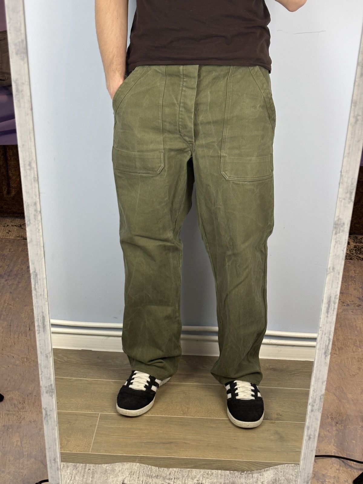 Vintage Vintage military style pants khaki green mens Size US 34 / EU 50 - 9 Thumbnail