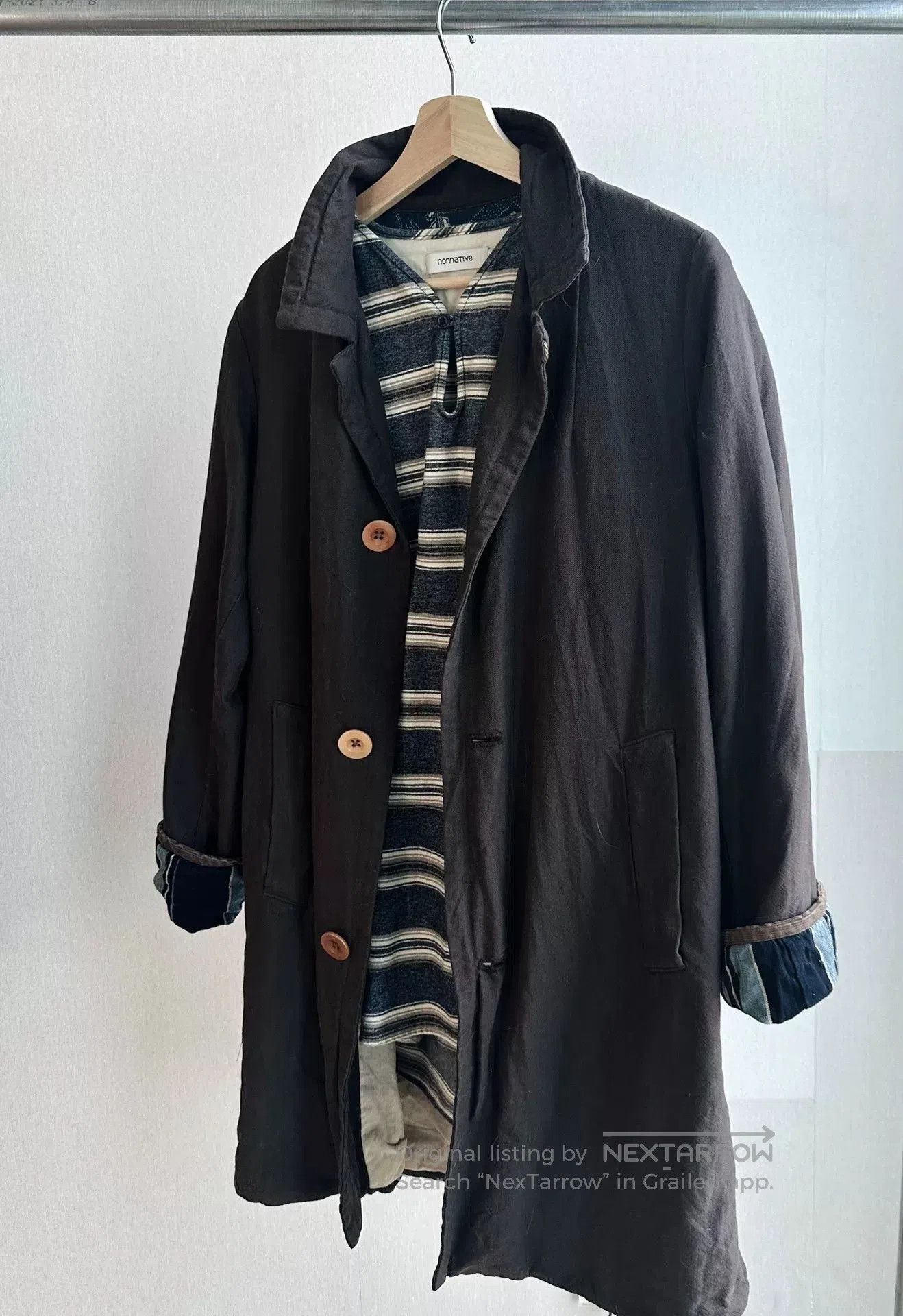 Nonnative nonnative Blue Striped Flannel Top. Size US M / EU 48-50 / 2 - 6 Thumbnail