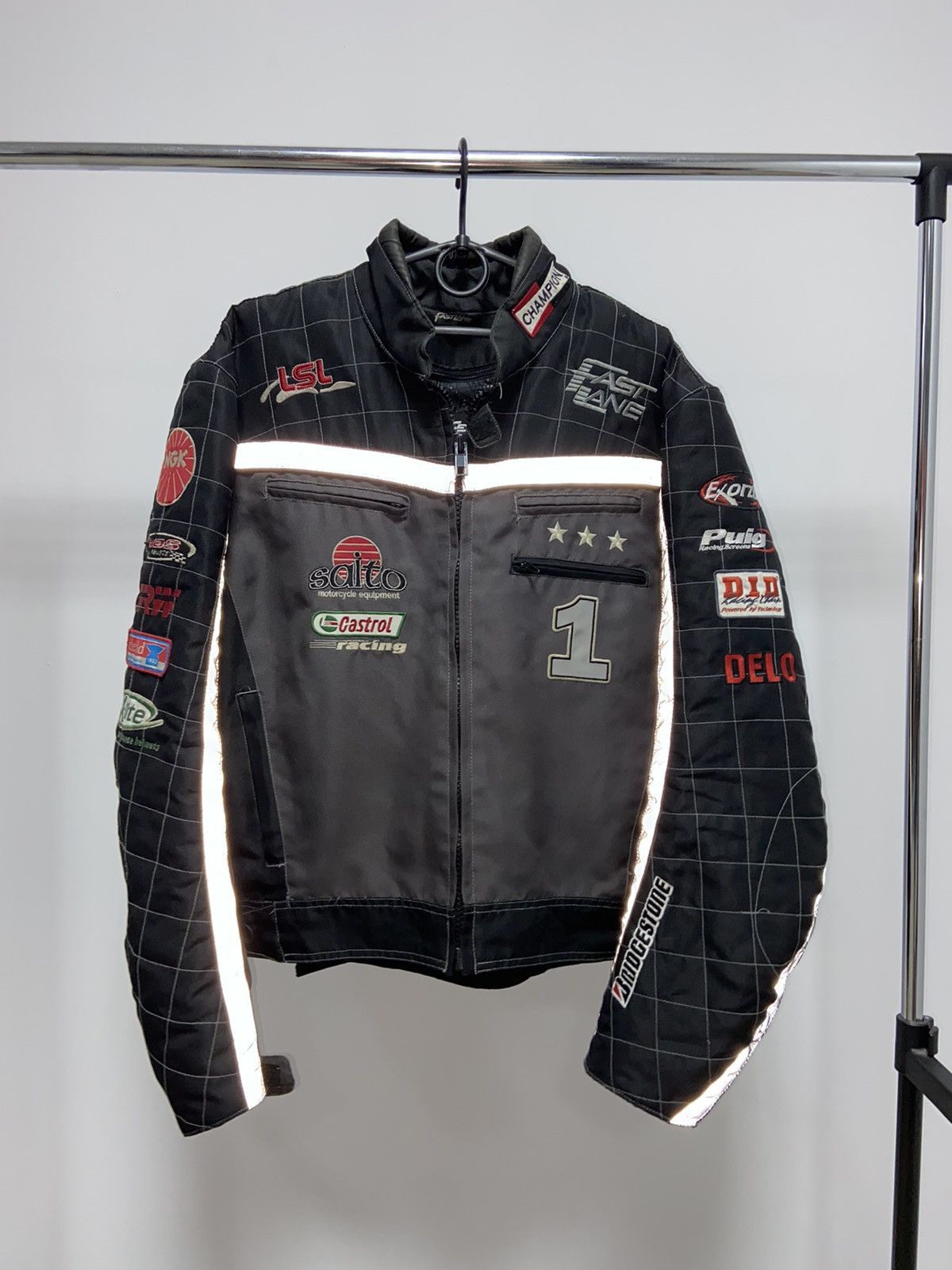 Vintage Fast Lane Racing Jacket Big Logo Vintage Team Size US M / EU 48-50 / 2 - 3 Thumbnail