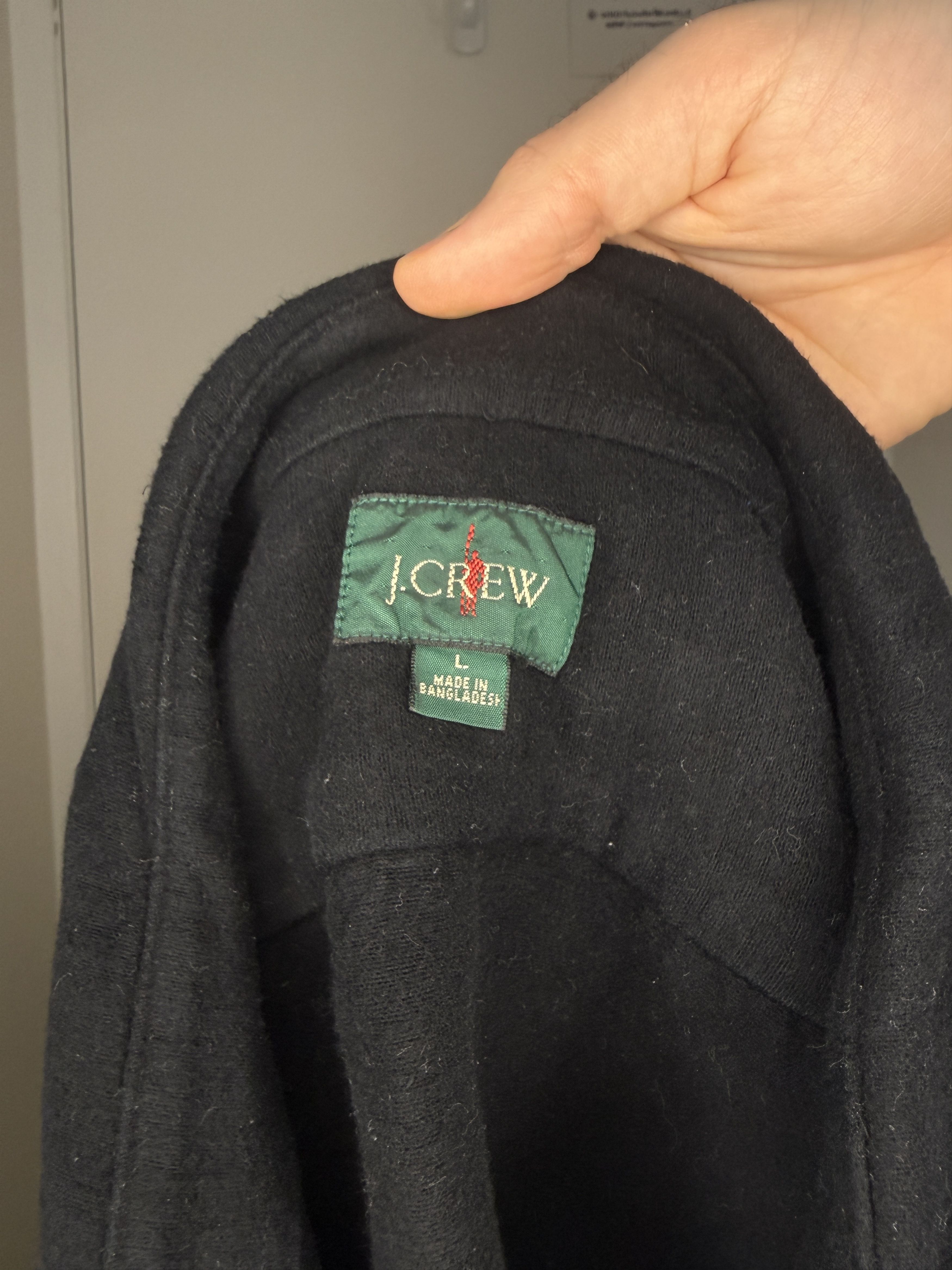 J.Crew J.Crew Moleskin Shirt Jacket L Black Premium Cotton Size US L / EU 52-54 / 3 - 3 Thumbnail