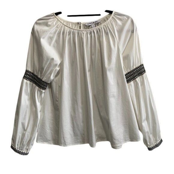 Elizabeth and James Elizabeth and James Boho Embroidered Bell Sleeve Blouse XS Size XS / US 0-2 / IT 36-38 - 1 Thumbnail